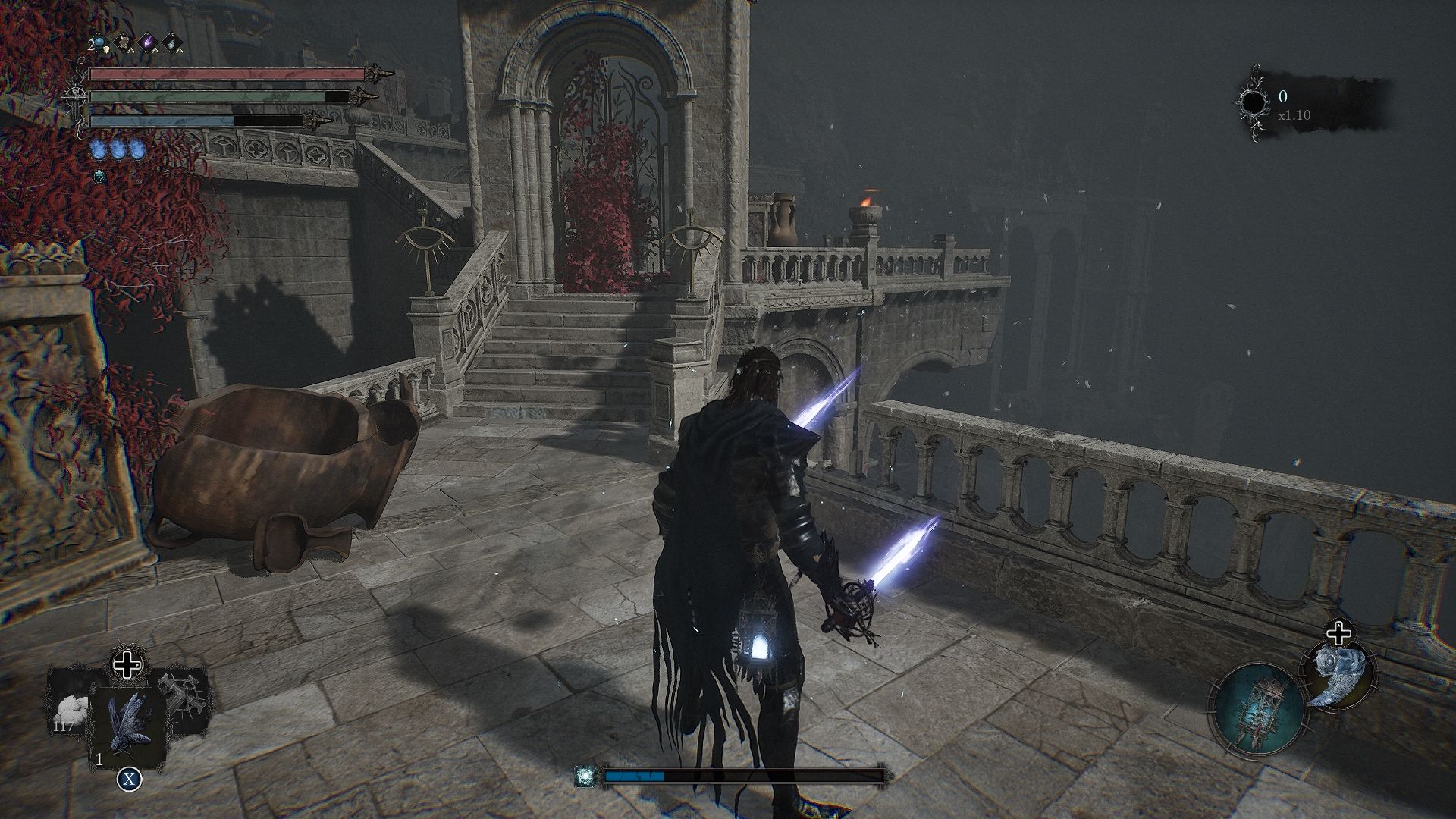 Player standing at a dead-end at the Abbey of the Hallowed Sisters Lords of the Fallen