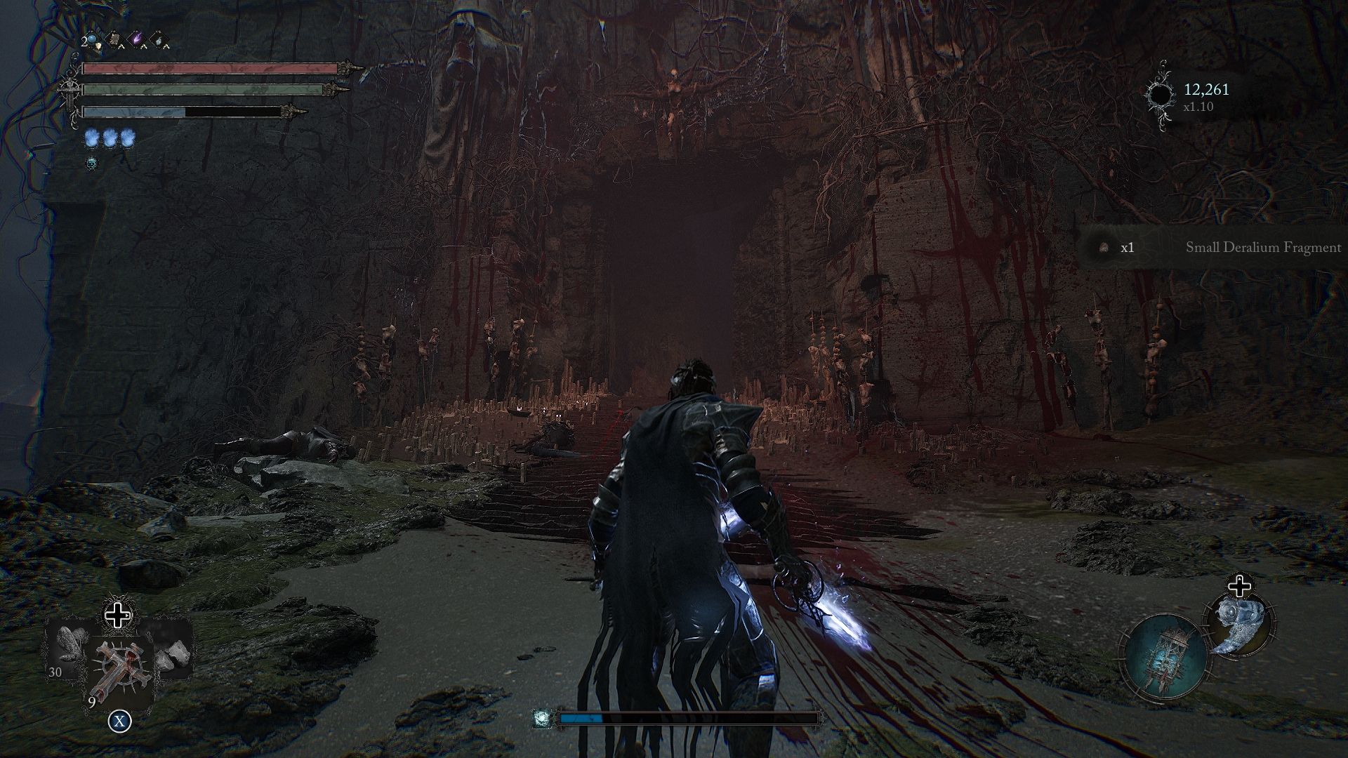Player standing at the entrance of Shrine of Adyr Lords of the Fallen