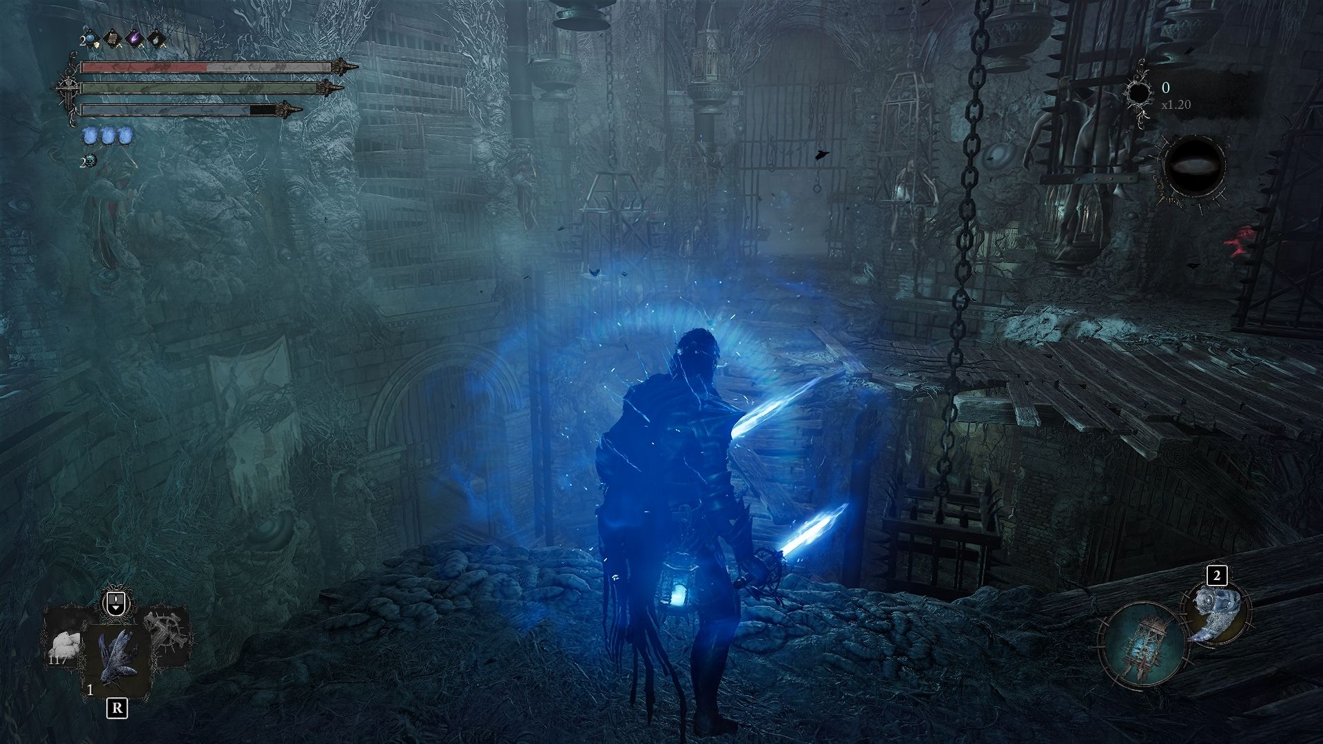 Player standing at the Tower of Penance Lords of the Fallen
