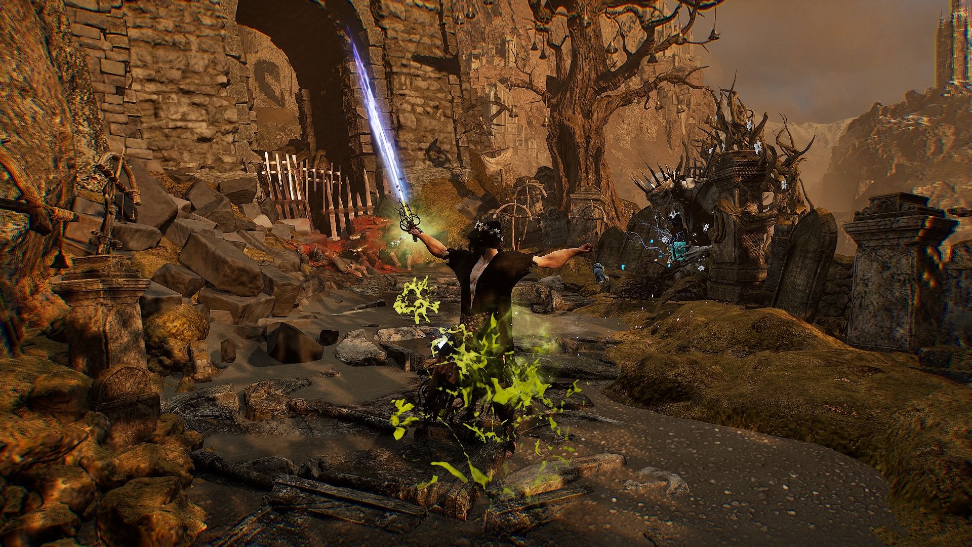 Player used Poison weapon on Elianne The Starved's Sword Lords of the Fallen