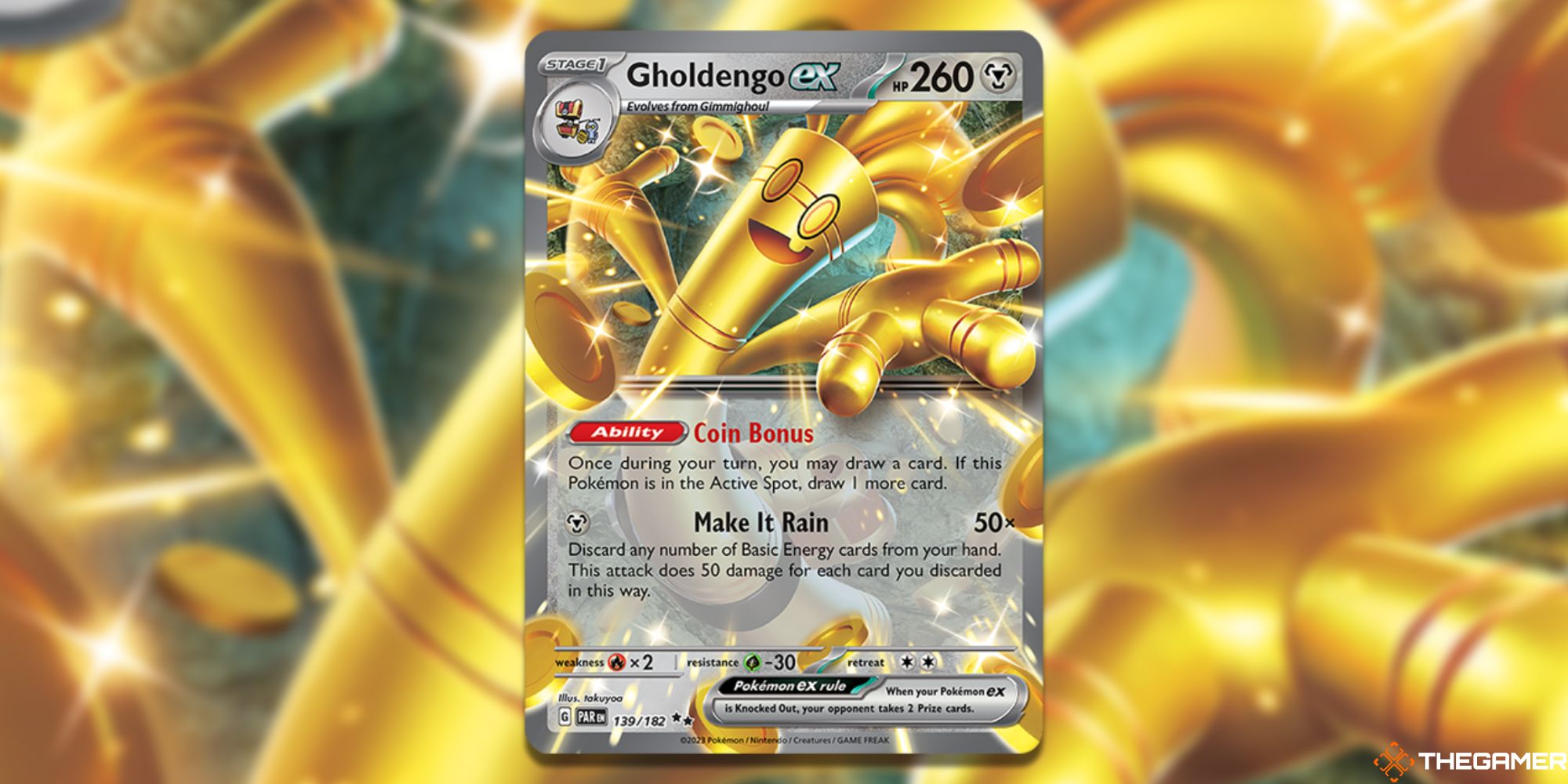 Pokemon TCG Gholdengo Ex Card