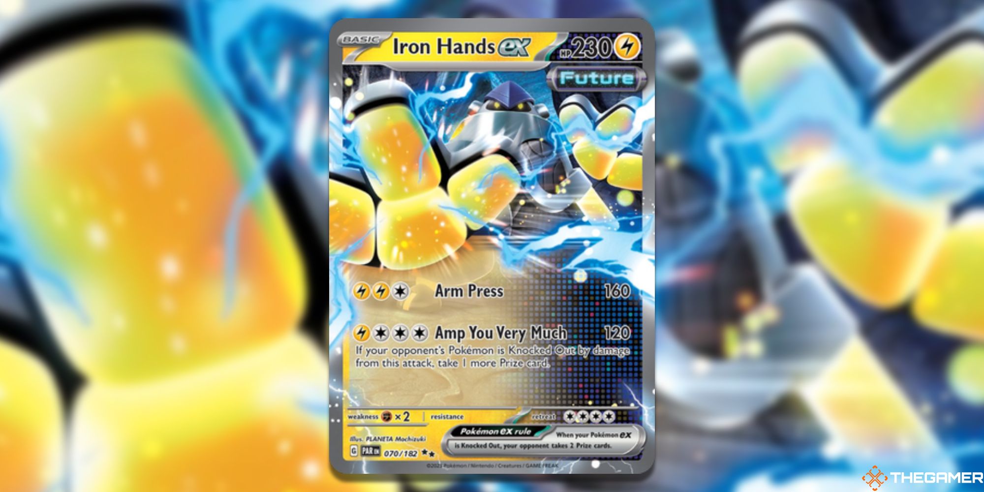 Pokemon TCG Iron Hands Ex card