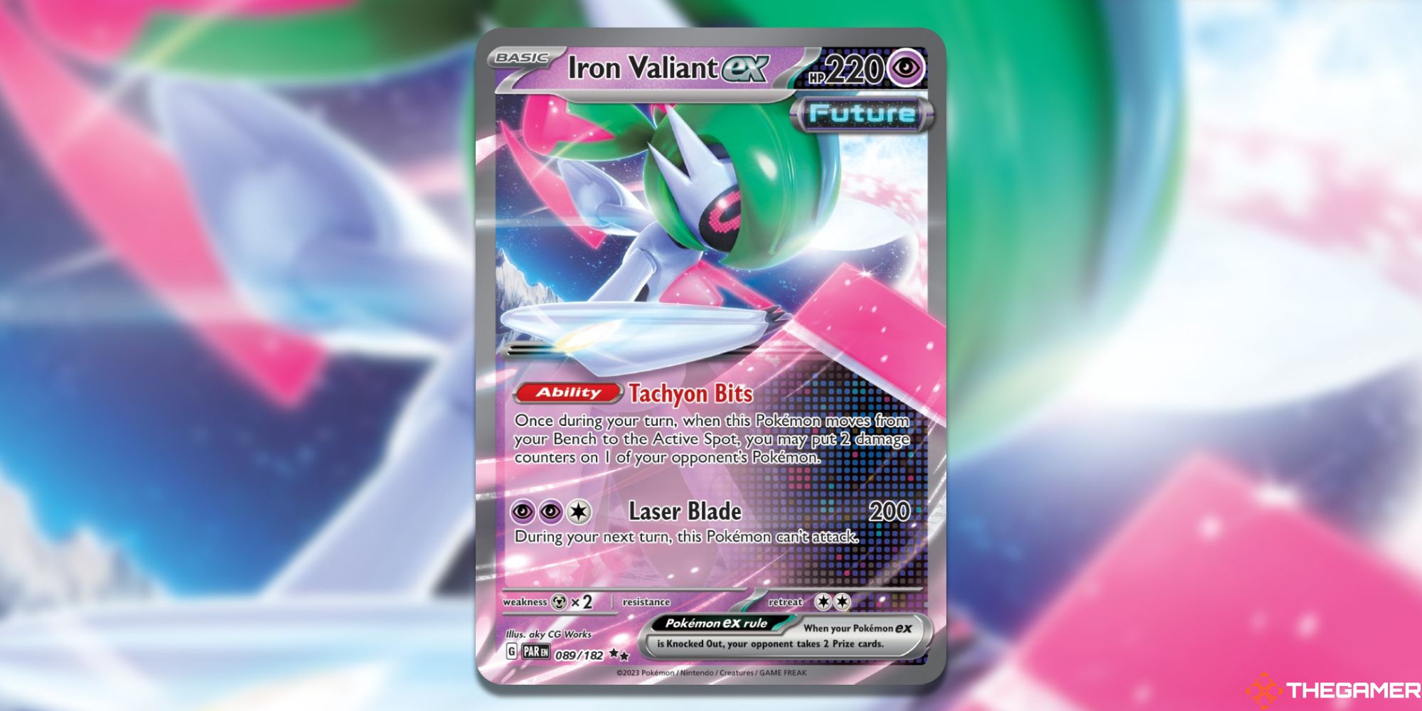 Pokemon TCG Iron Valiant ex Card