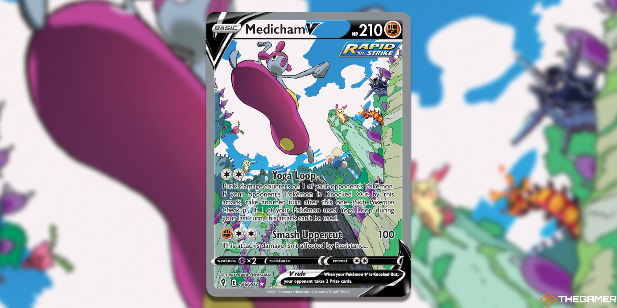 Pokemon TCG Medicham V Card