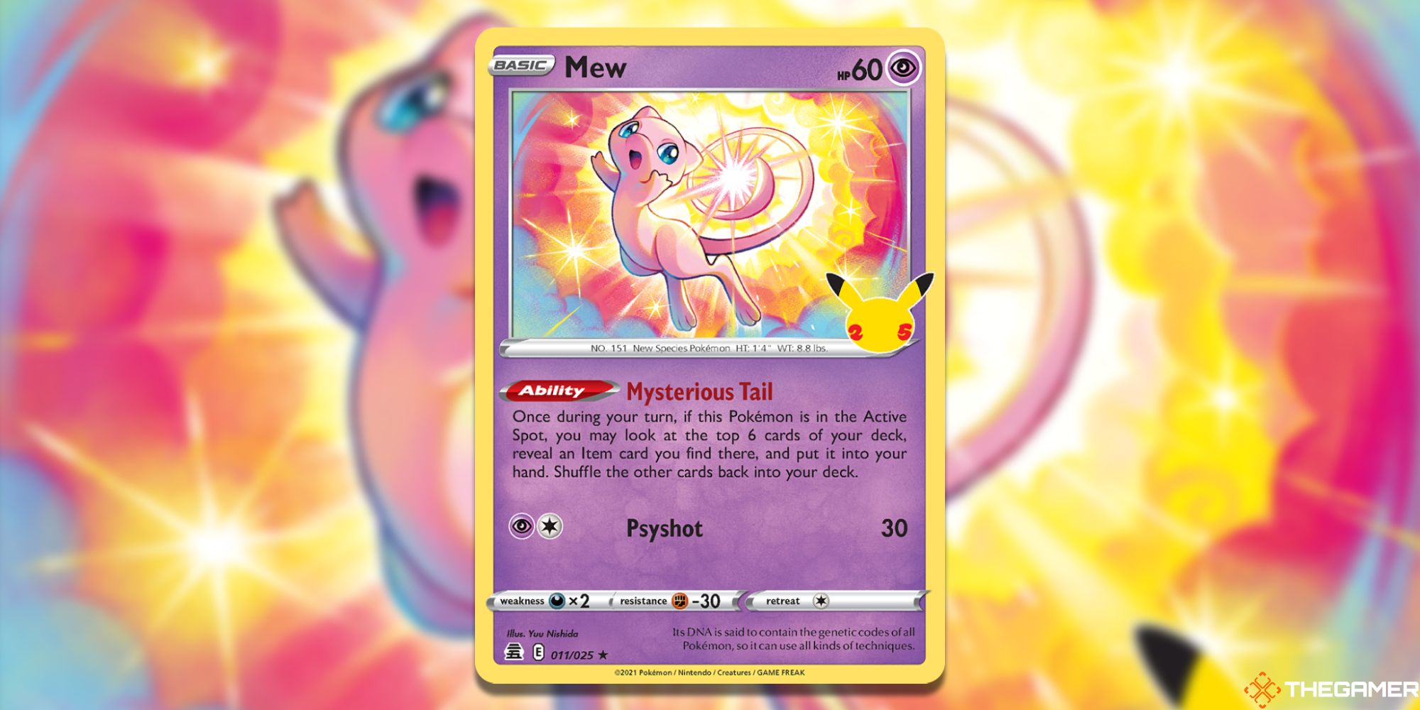 Pokemon TCG Mew Celebrations Card