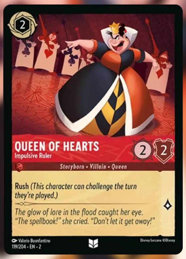 Queen of Hearts, Impuslive Ruler lorcana