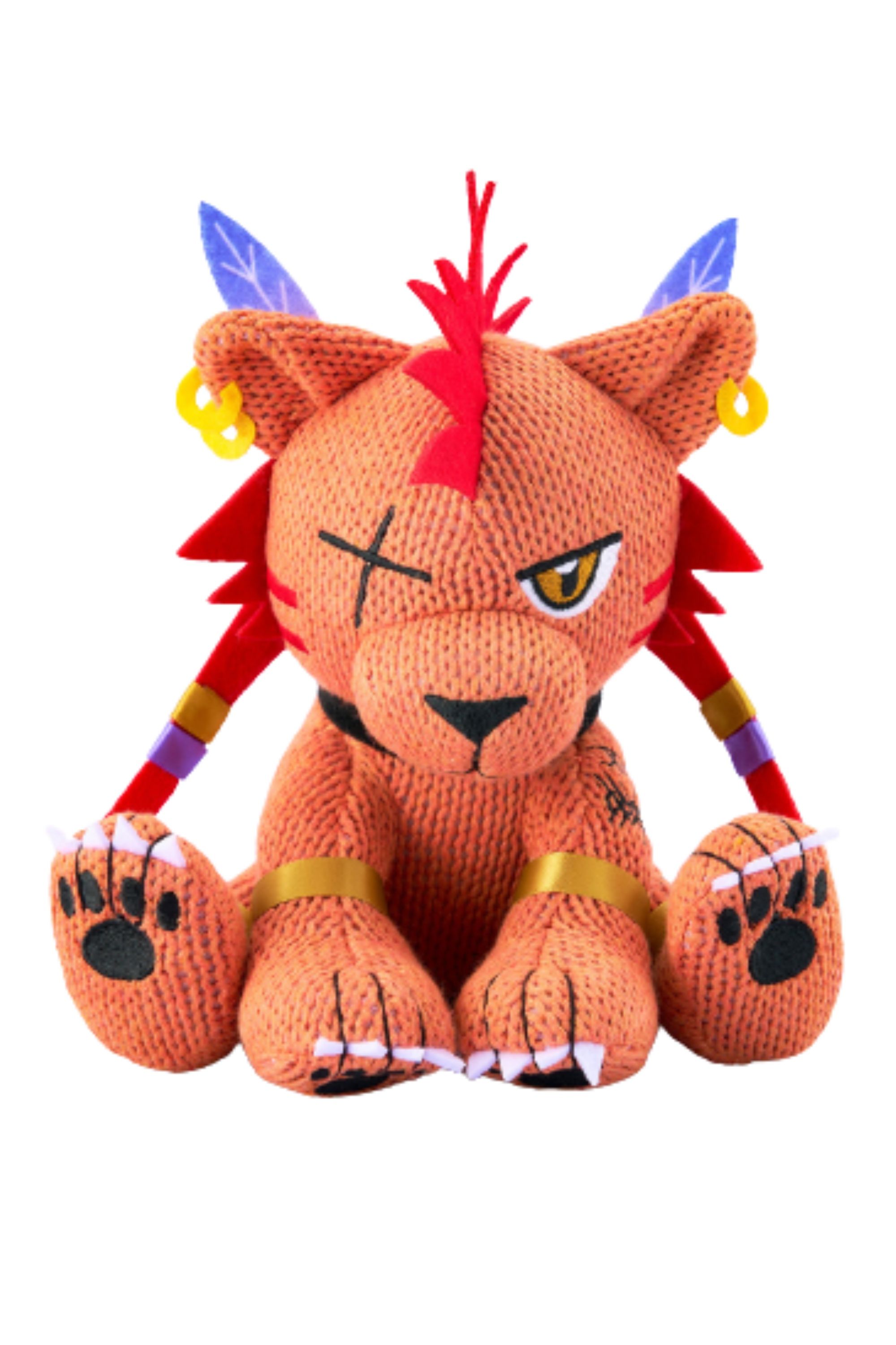 Red XIII Final Fantasy 7 Remake Knitted Plush