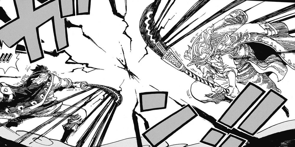 Gol D. Roger clashes with Whitebeard from One Piece.