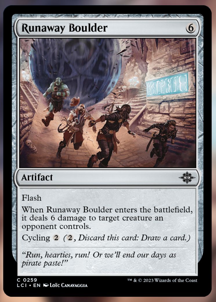 Runaway Boulder