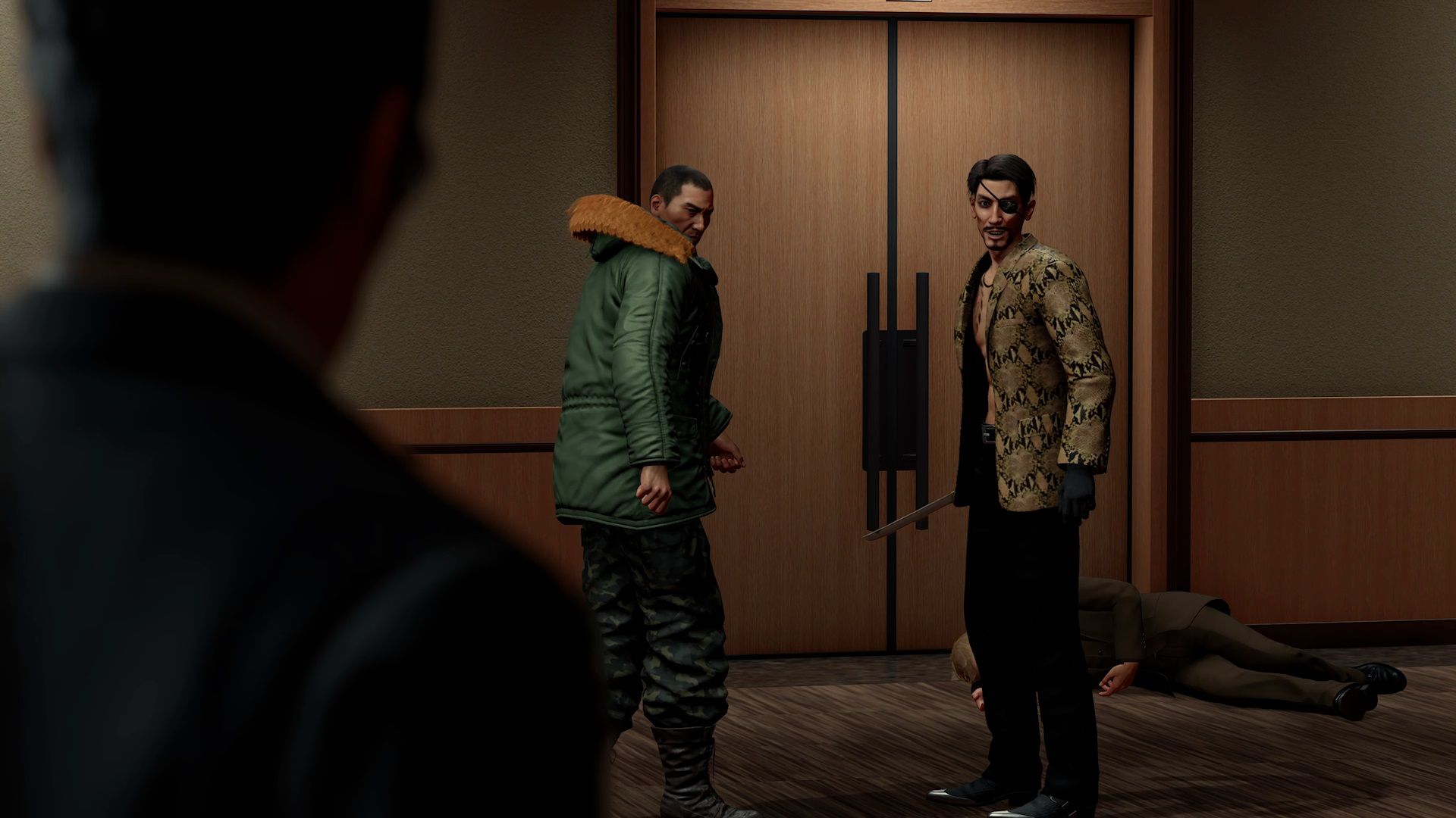 Saejima and Majima in Like a Dragon Gaiden.
