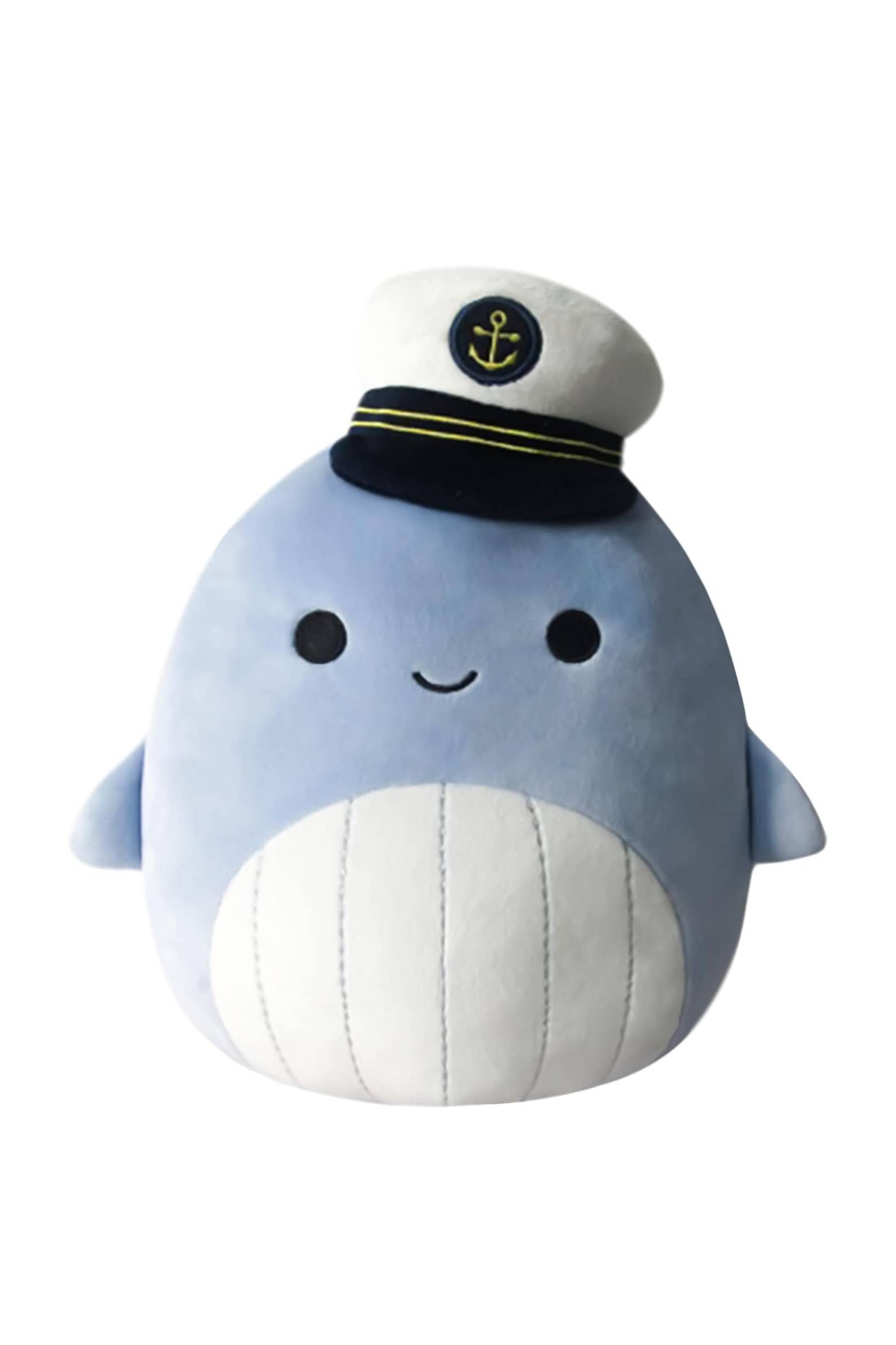 Samir Blue Whale with Sailor Hat Squishmallow