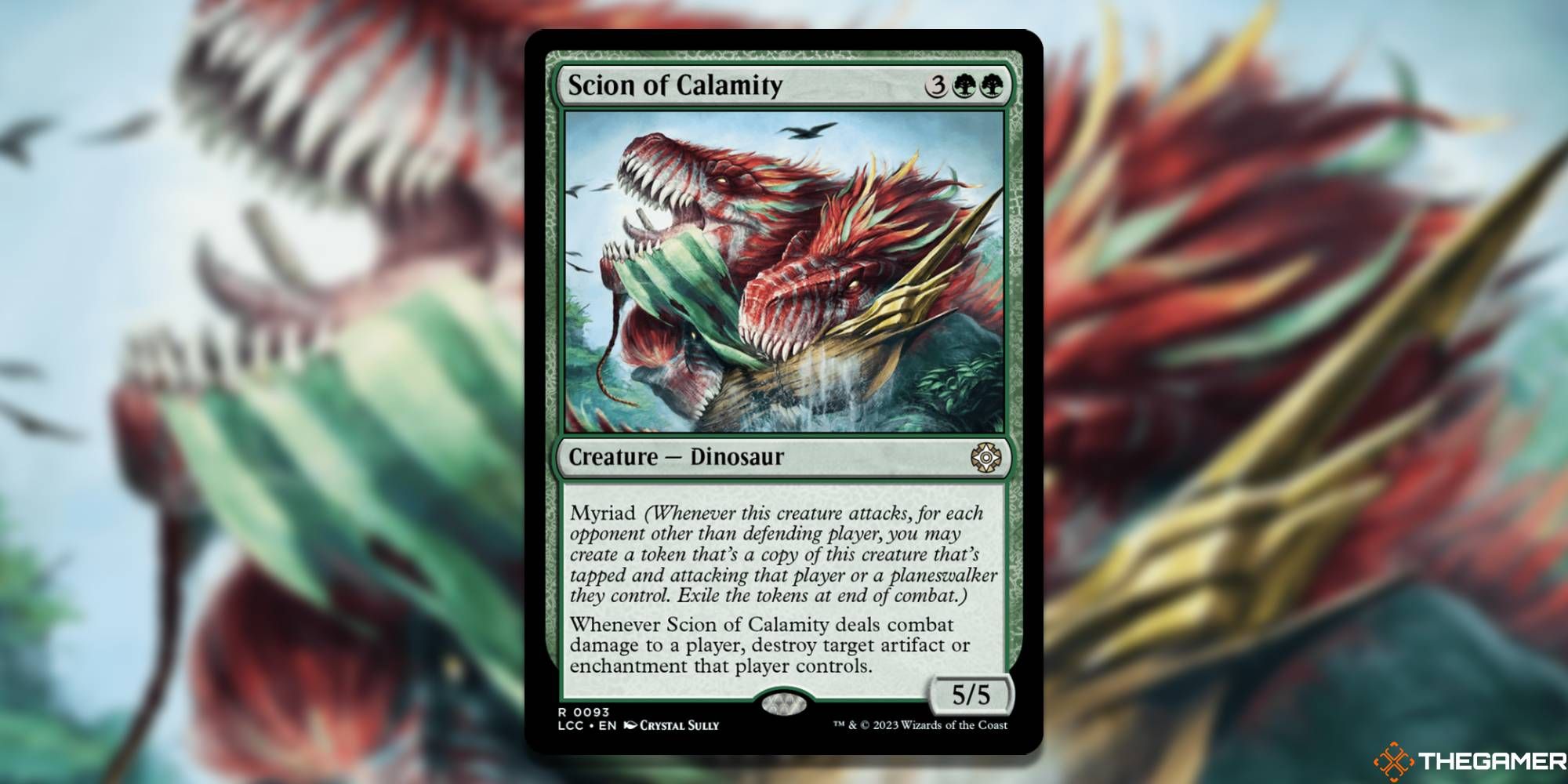 Image of the Scion of Calamity card in Magic: The Gathering, with art  by Crystal Sully