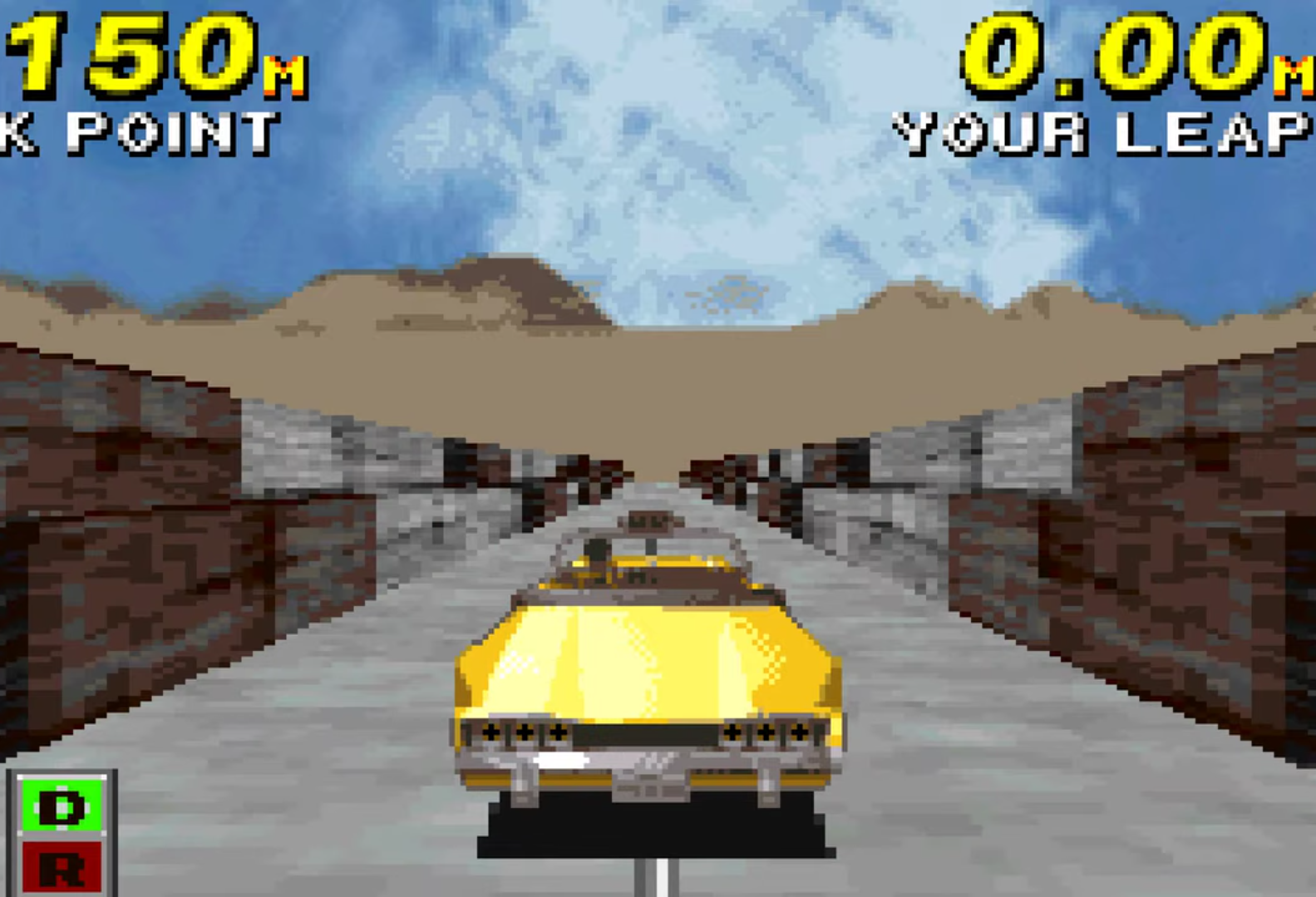 Crazy Taxi's Game Boy Advance port.