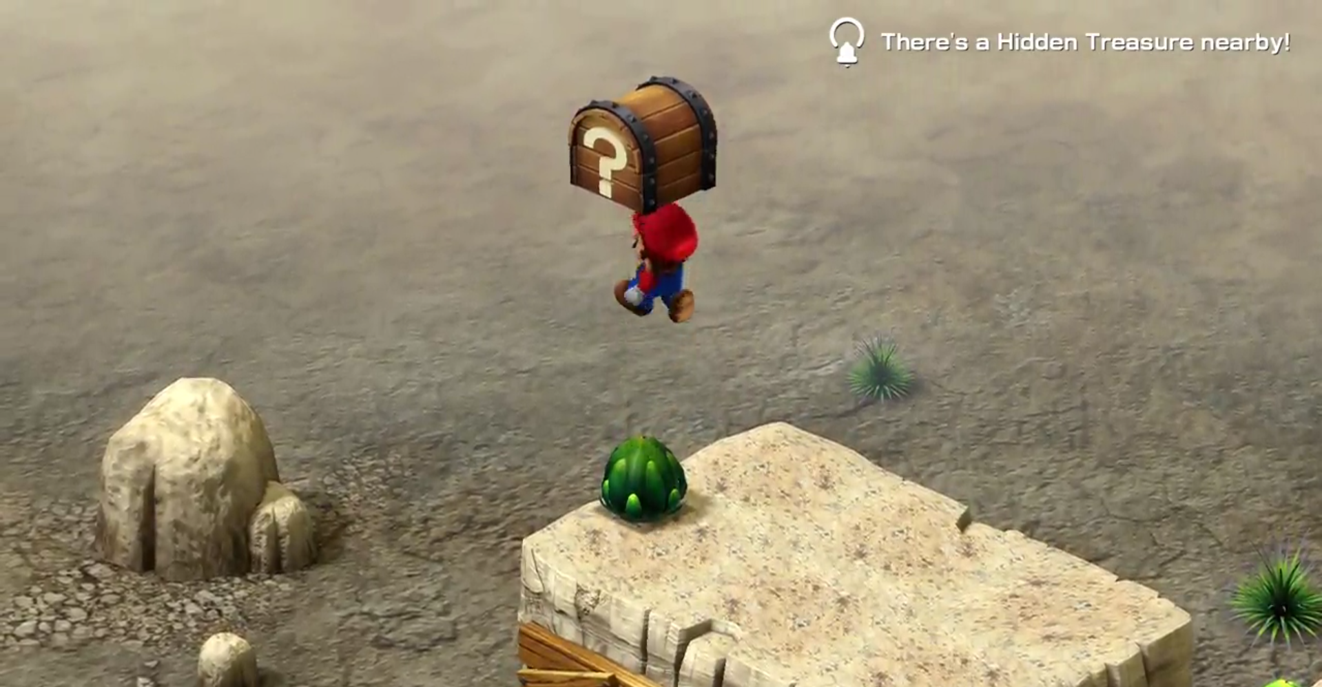Super Mario RPG's first Booster Pass hidden Treasure Chest.
