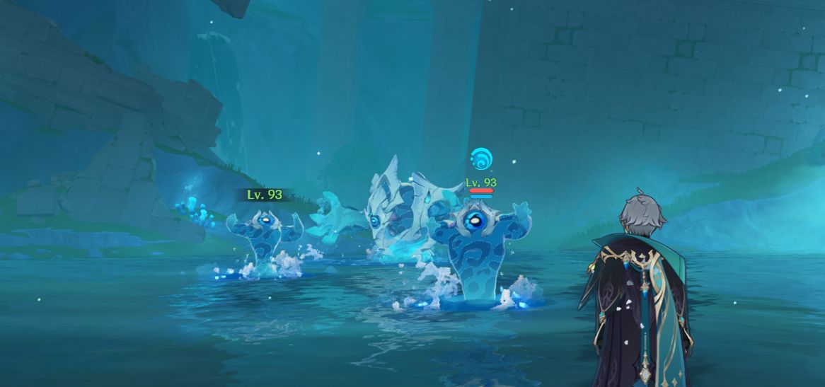 Screenshot of Half-Tulpas spawned by the Hydro Tulpa in-game