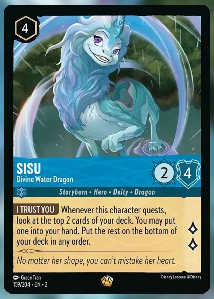 Sisu, Divine Water Dragon lorcana