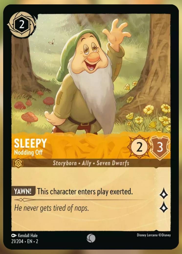 Sleepy, Nodding Off lorcana