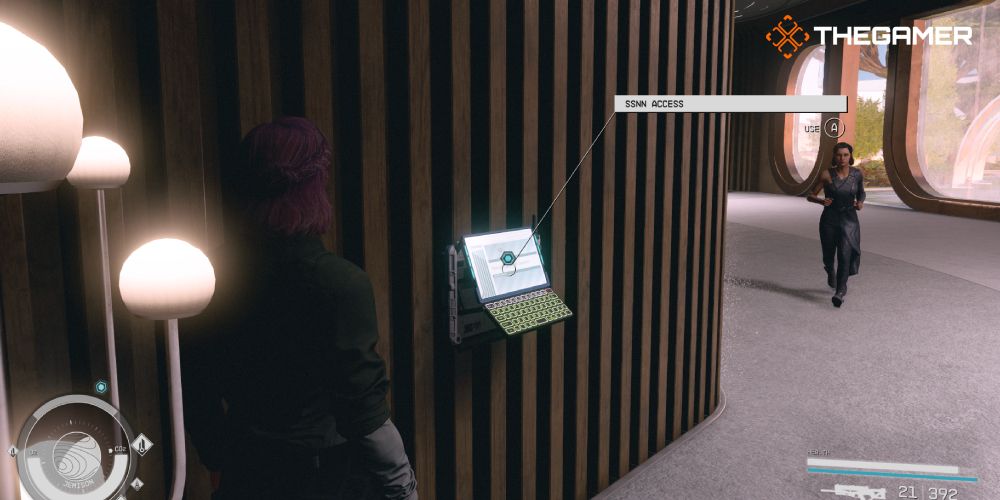 Starfield: Standing by the SSNN Access Terminal 