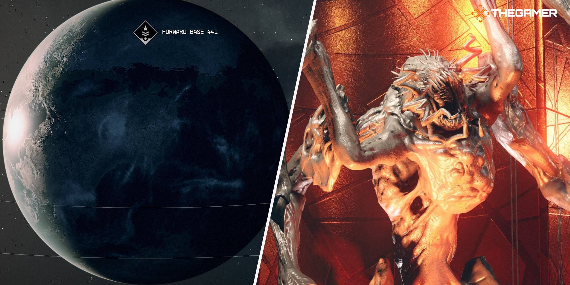 Starfield Toliman II location and Terrormorph exhibit in New Atlantis