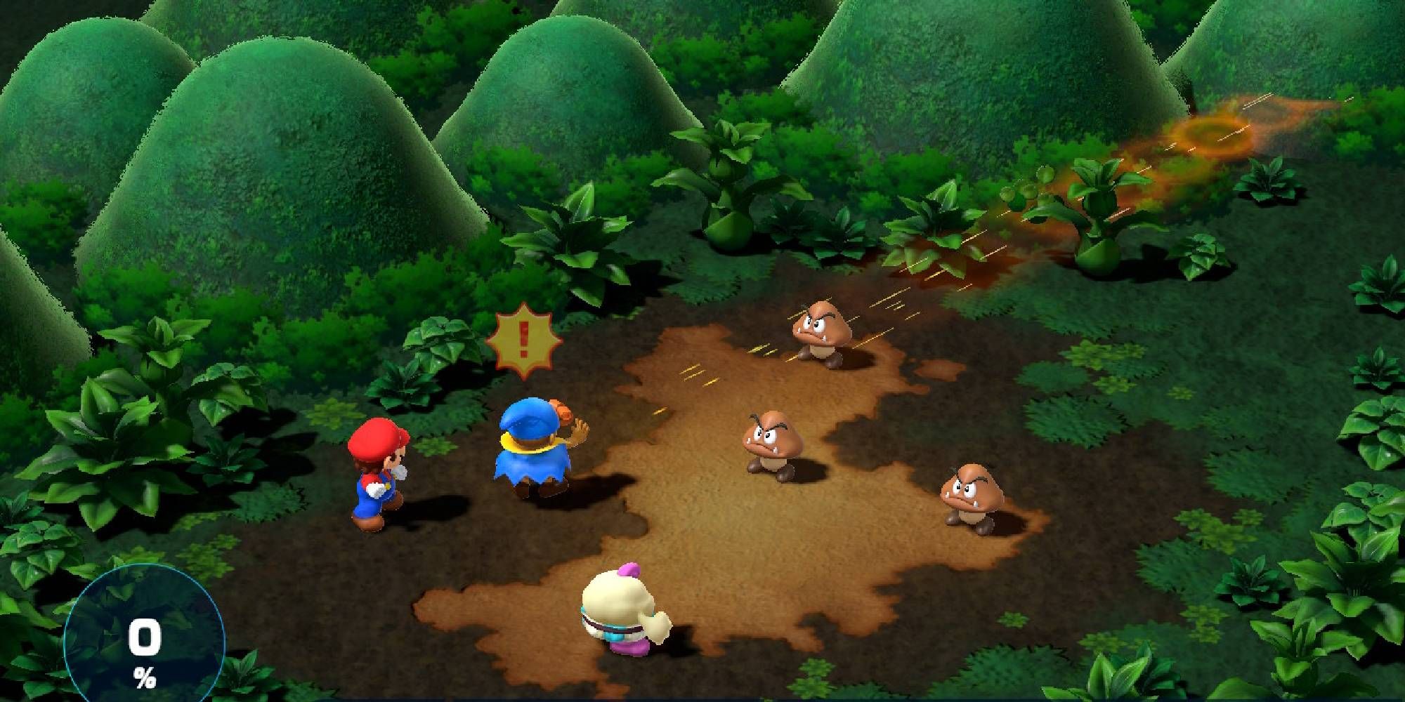 super mario rpg geno using geno whirl on goomba