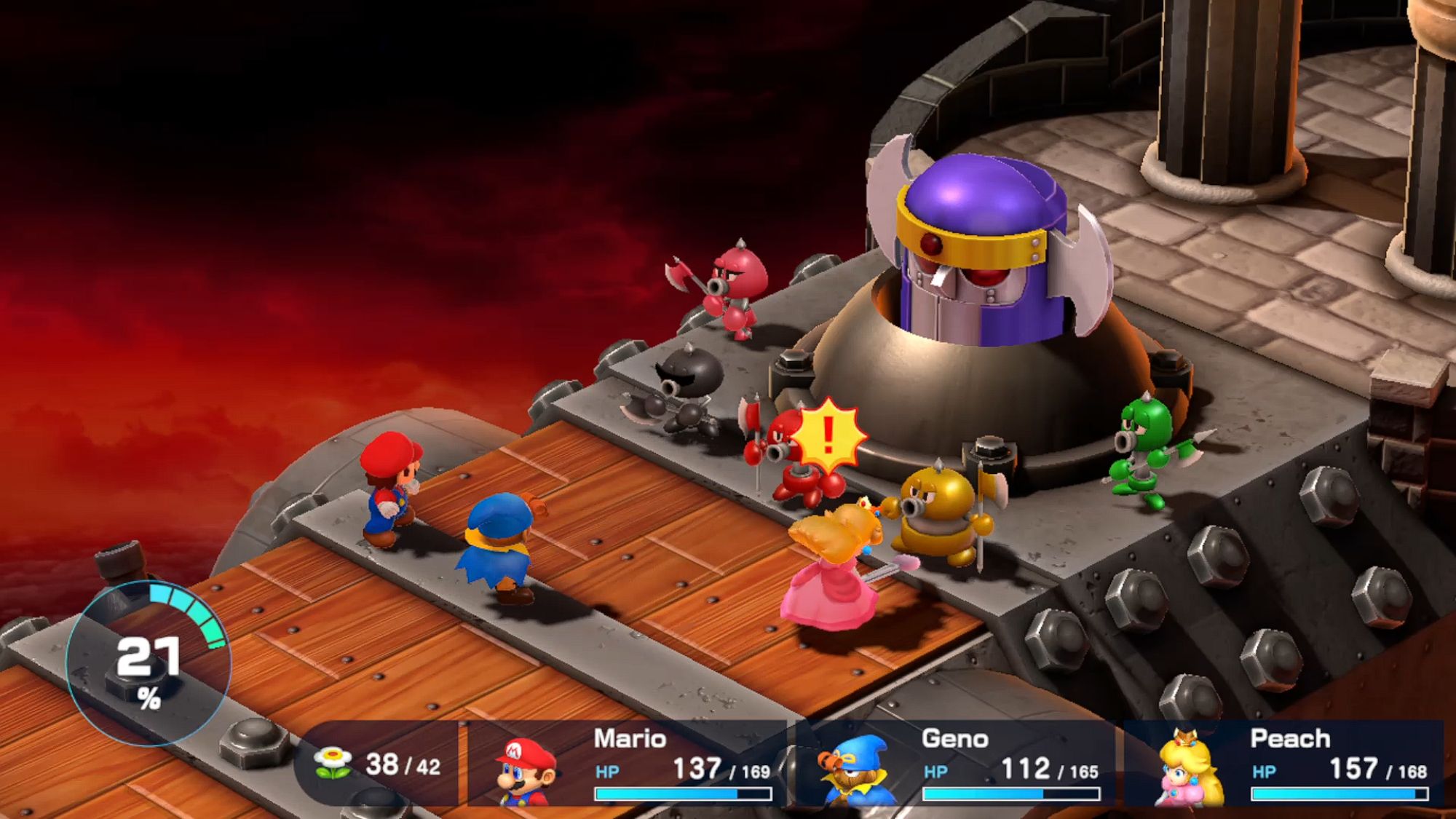 Super Mario RPG Peach Attacking