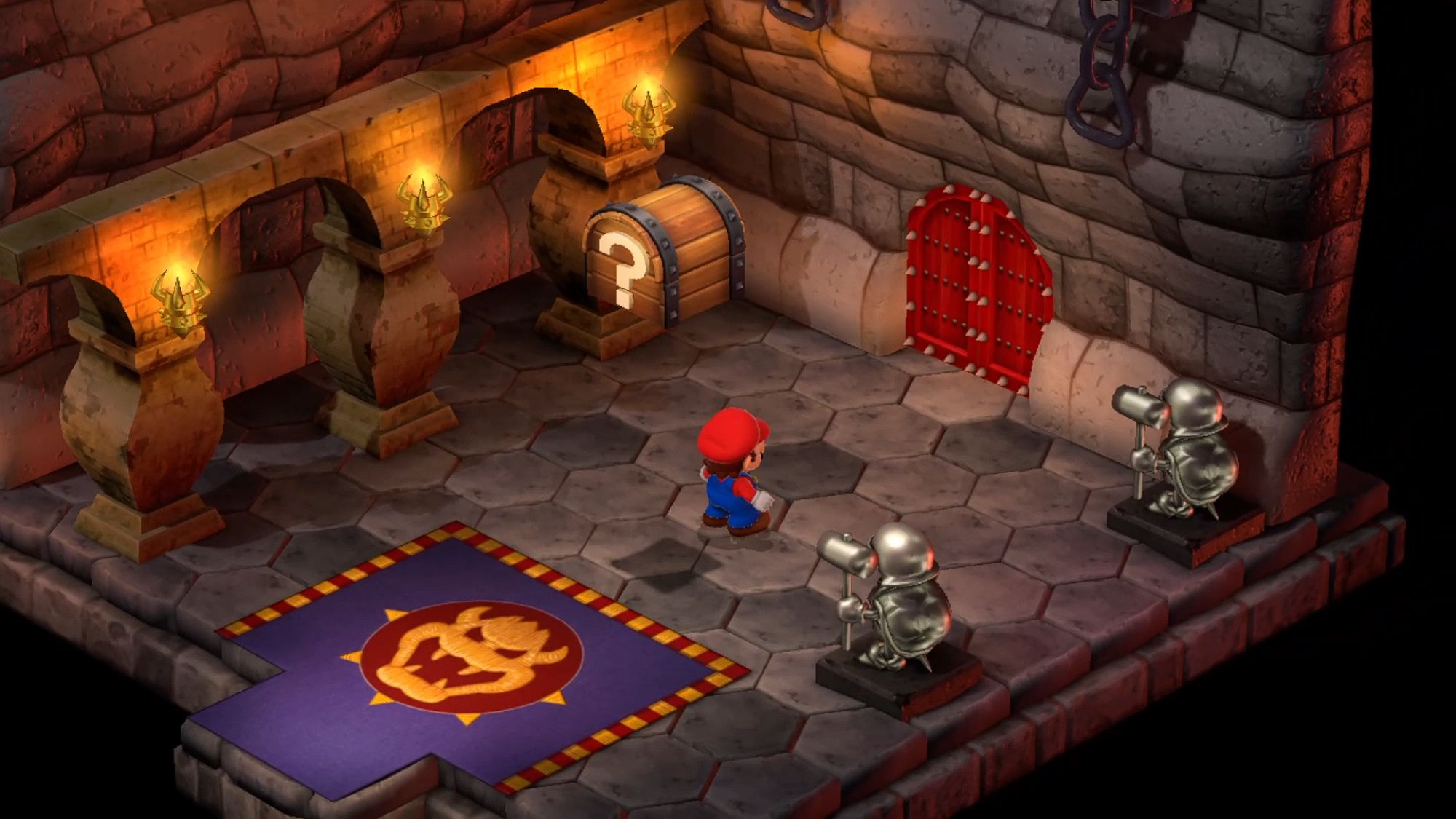 Super Mario RPG Mario Finding A Chest With The Super Slap