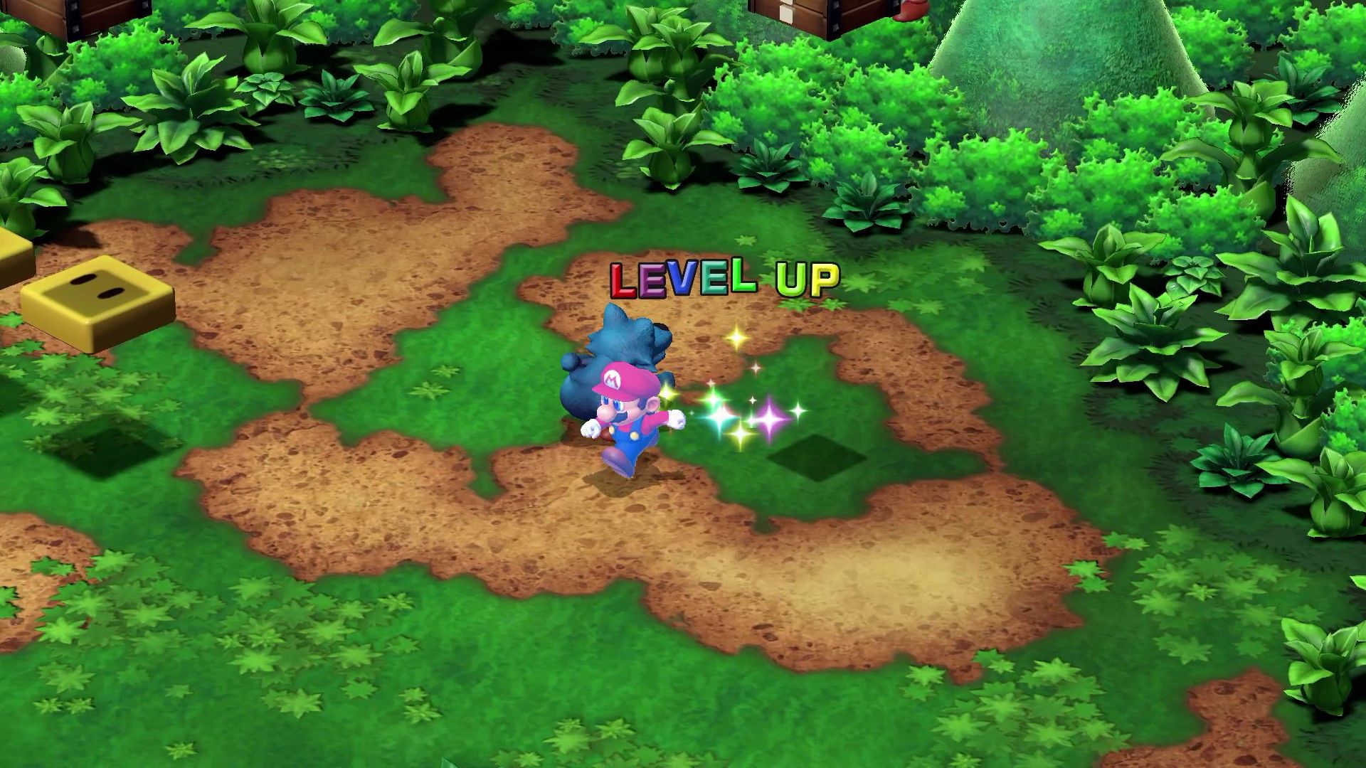 Mario using a Super Star in Super Mario RPG