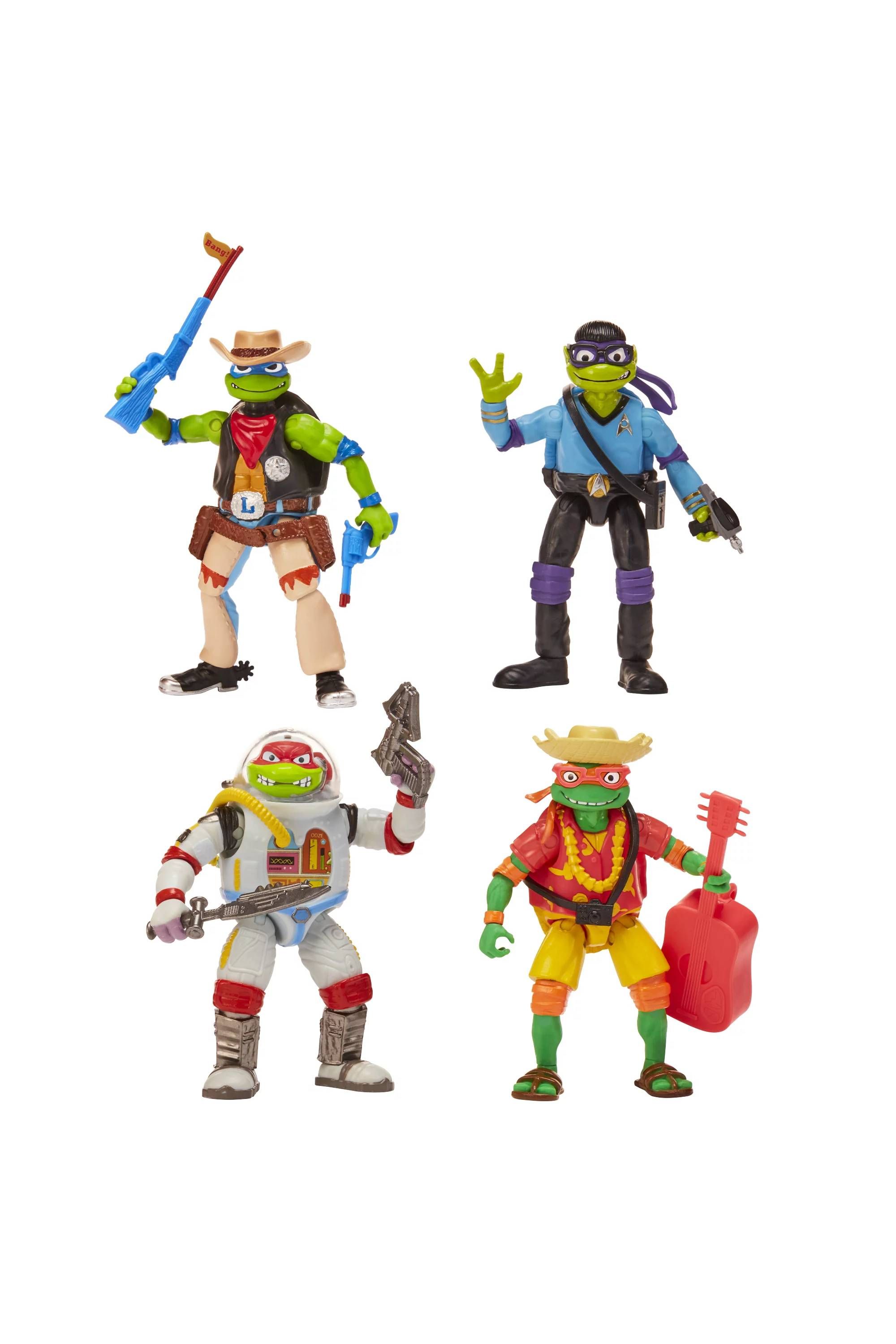Teenage Mutant Ninja Turtles - Mutant Mayhem Costume Turtle Basic Figure 4-Pack