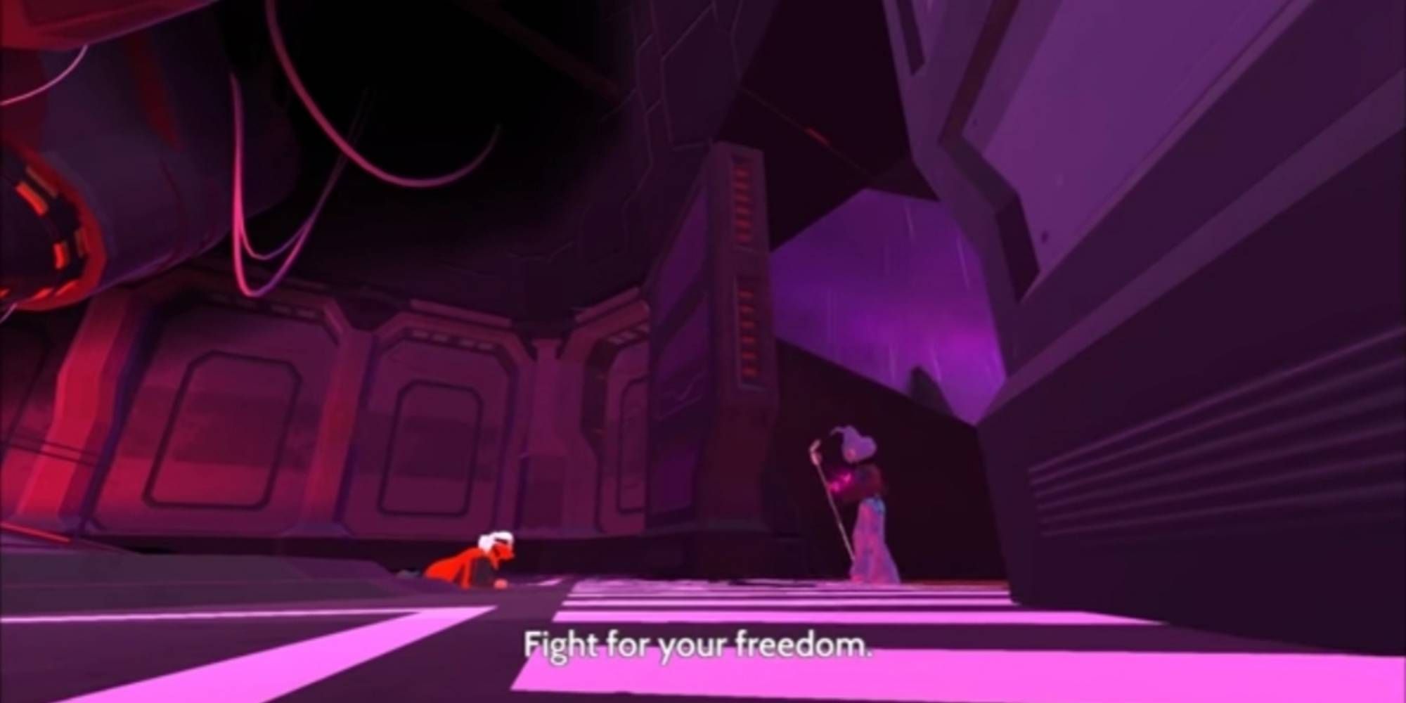 The Stranger and The Voice, After The Stranger is Freed From Prison in Furi