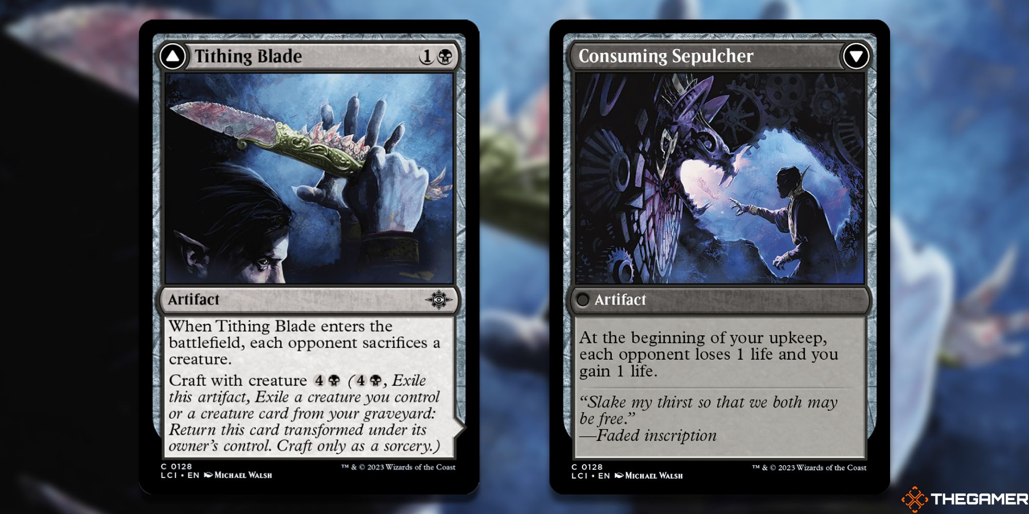 MTG: Tithing Blade/Consuming Sepulcher card