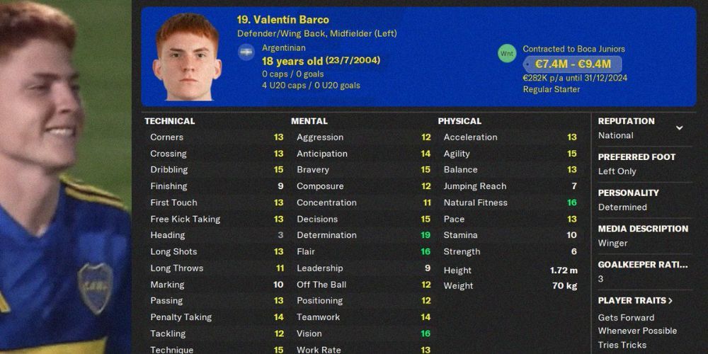 Valentin Barco Football Manager 24