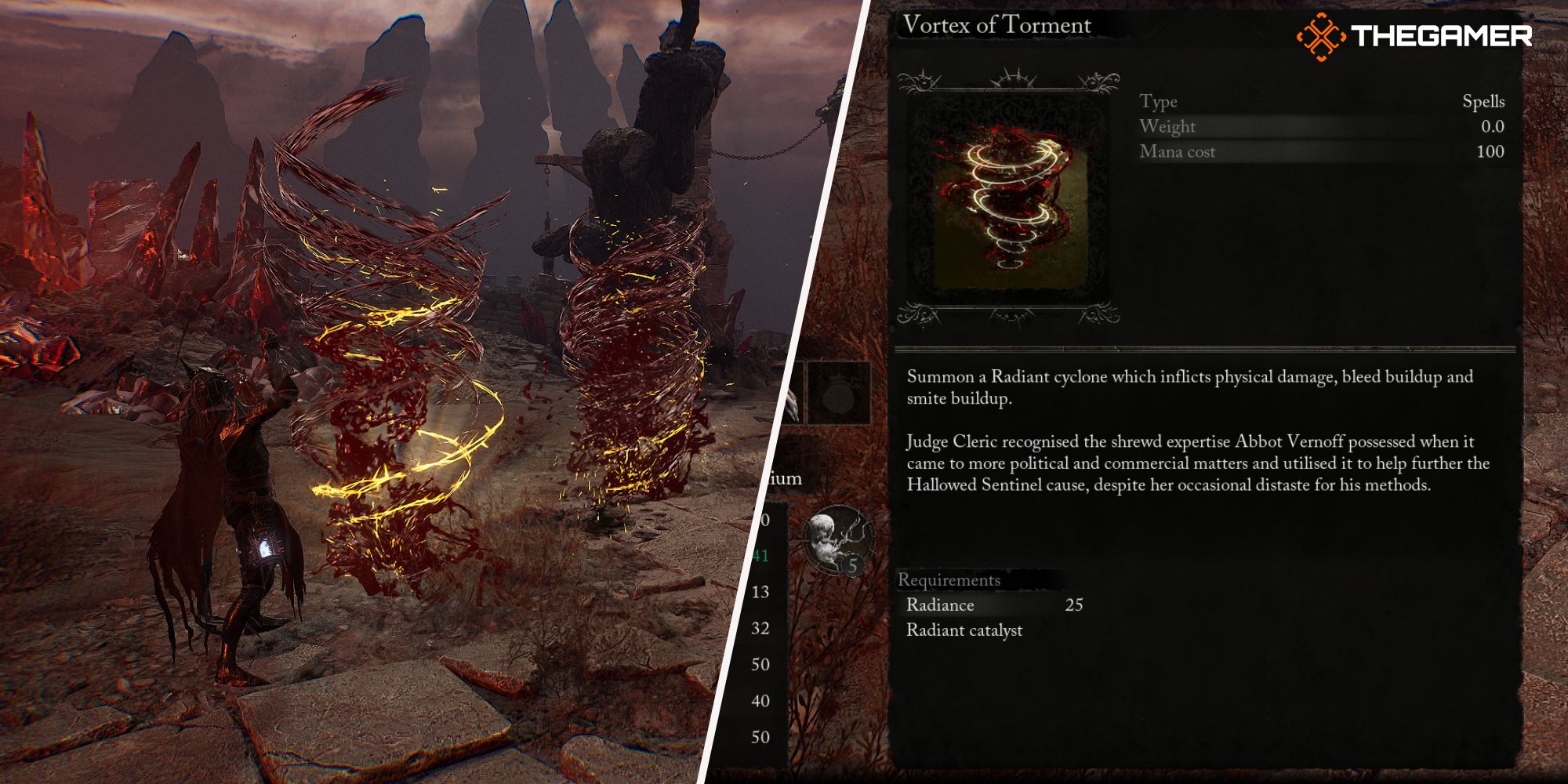 Vortex of Torment spell in Lords of the Fallen