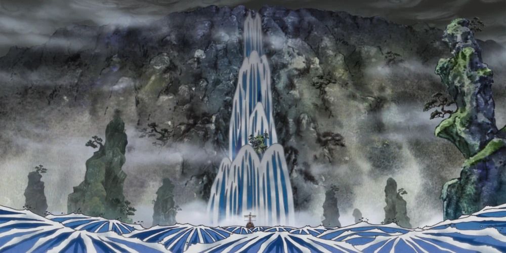 The walls of Wano, closing it from the rest of the world.