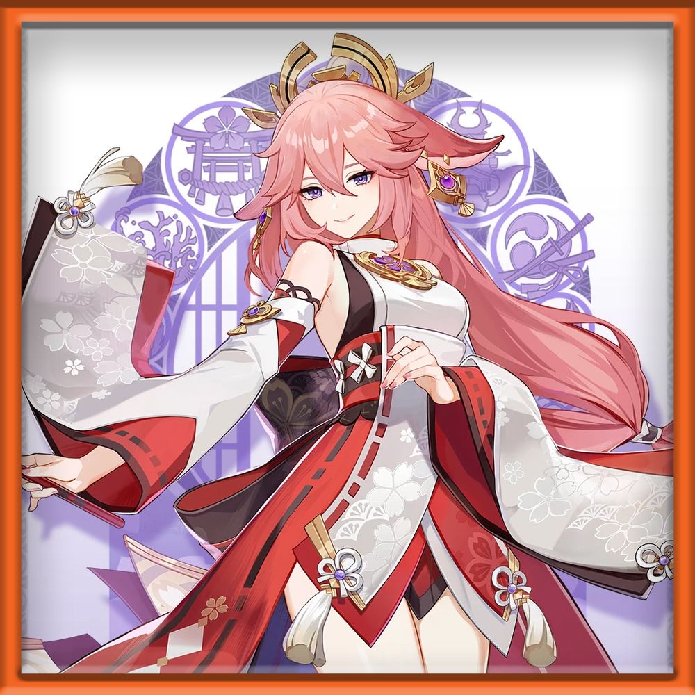 Yae Miko Genshin character portrait