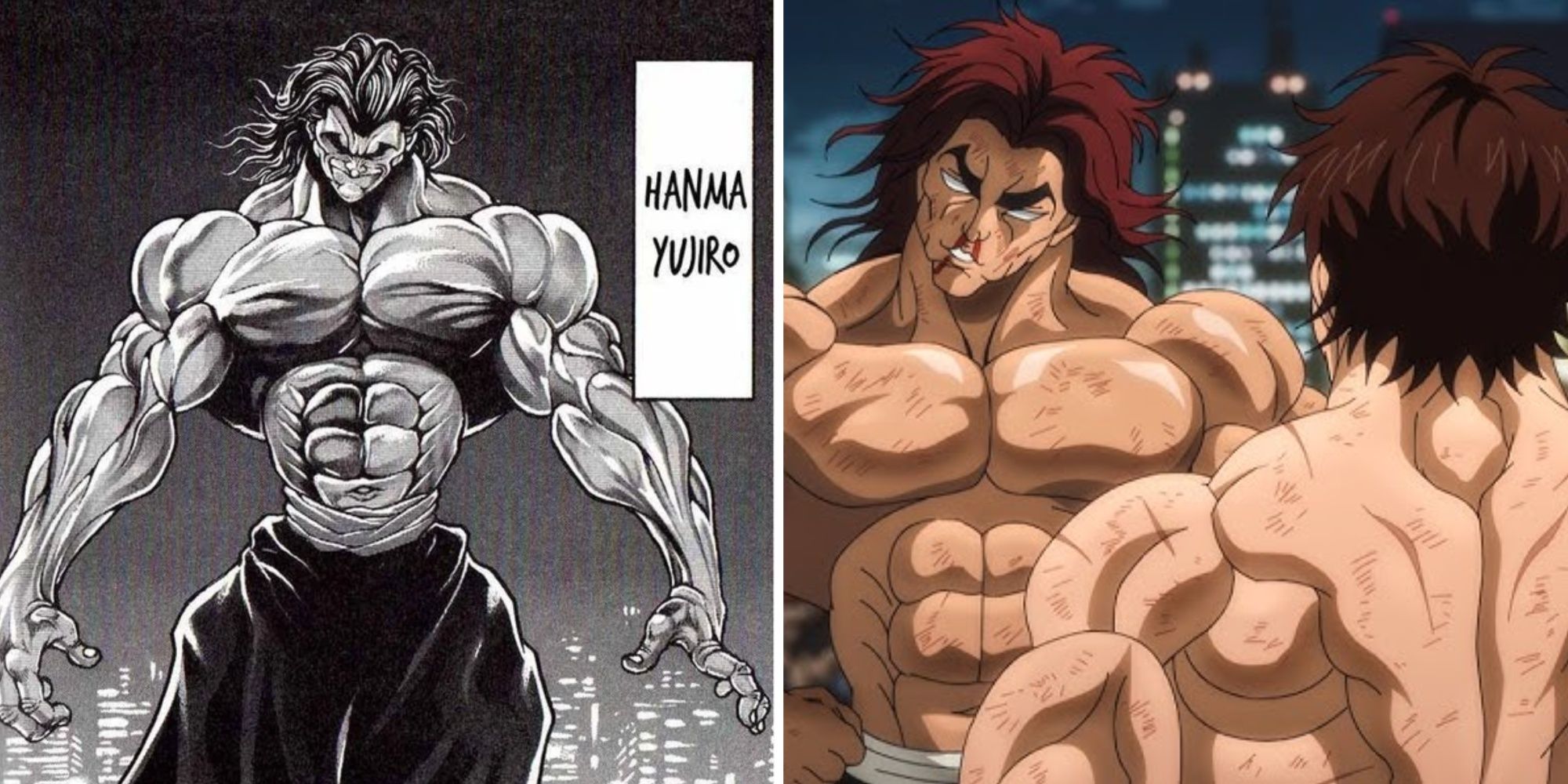 Yujiro Hanma from the manga and the anime