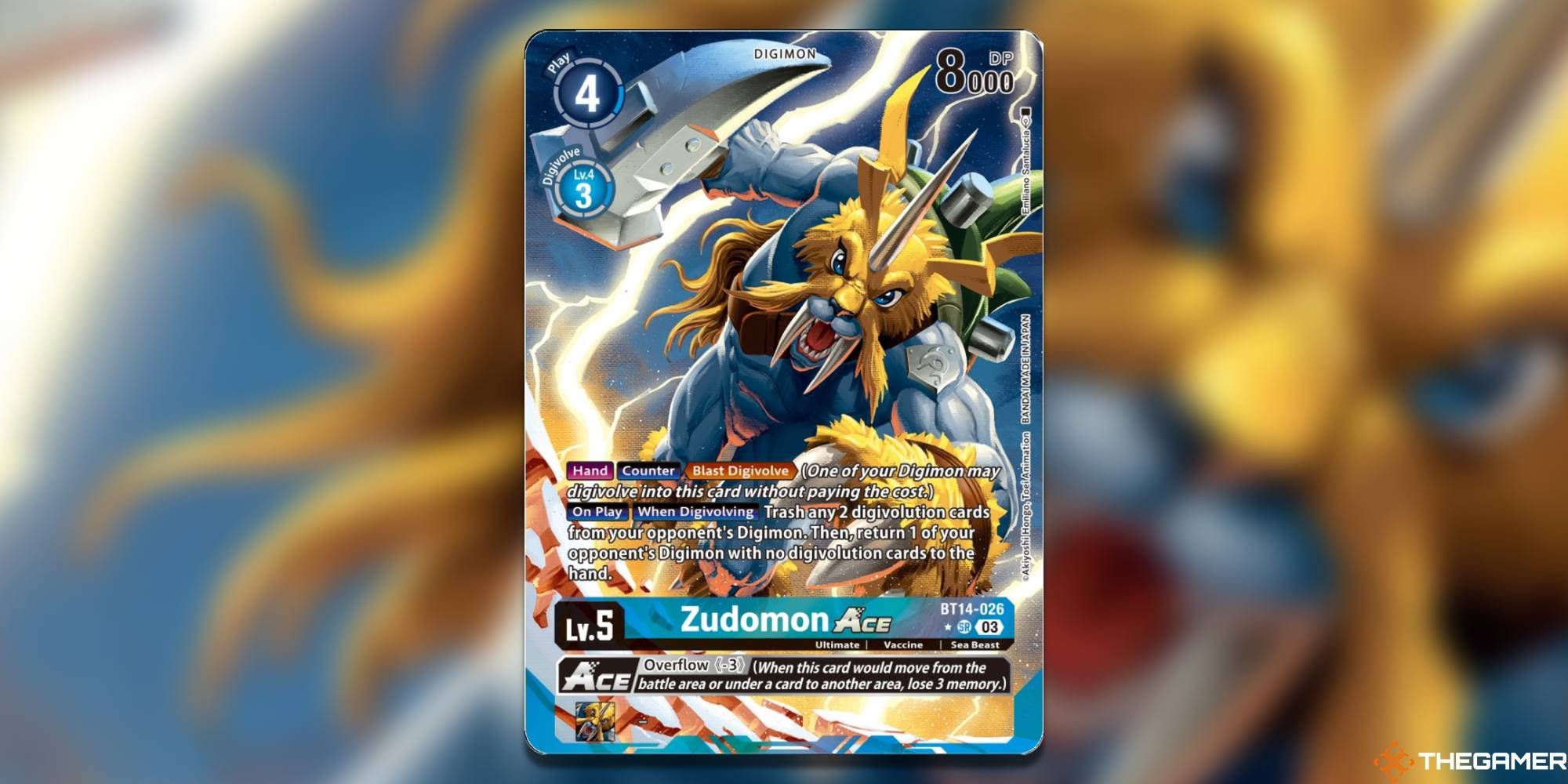 Zudomon Ace (English Exclusive Alternate Art) - Blast Ace (BT14)