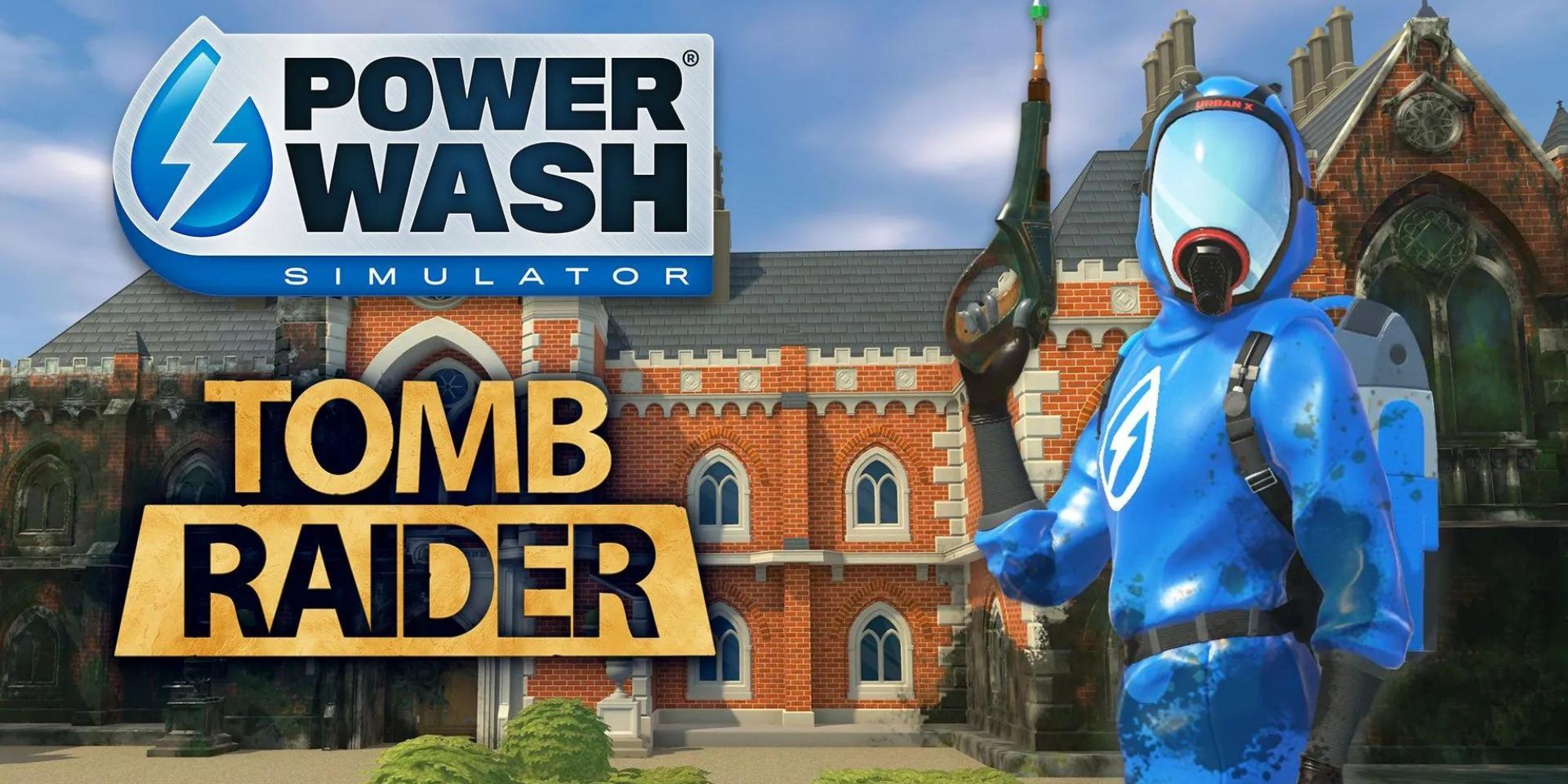PowerWash Simulator Promotional Image For The Tomb Raider DLC