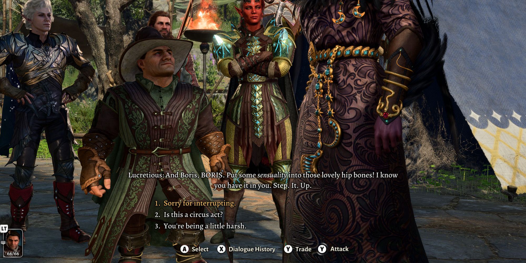 a dwarf bard leads a party in Baldur's Gate 3
