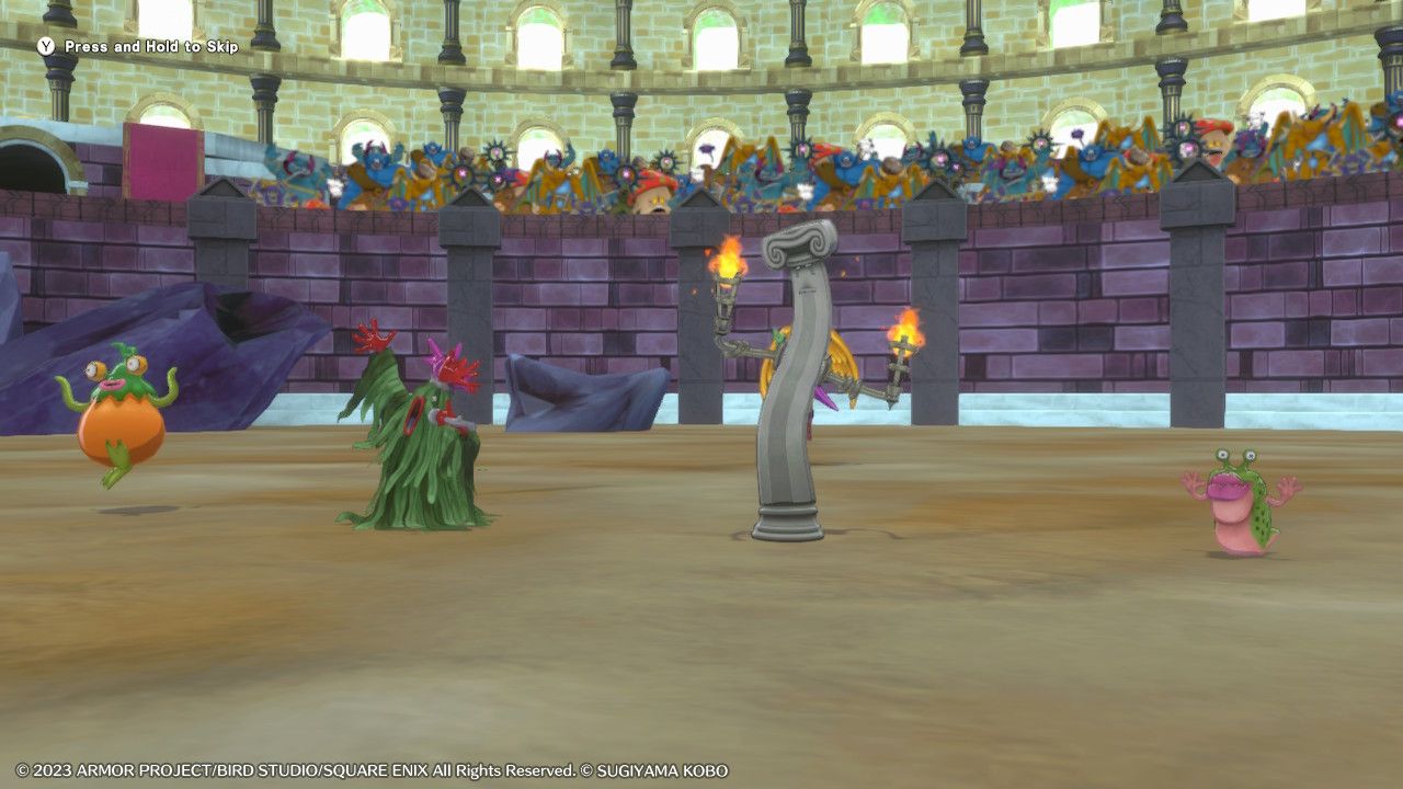 A monster lineup in the Maulosseum in Dragon Quest Monsters The Dark Prince.