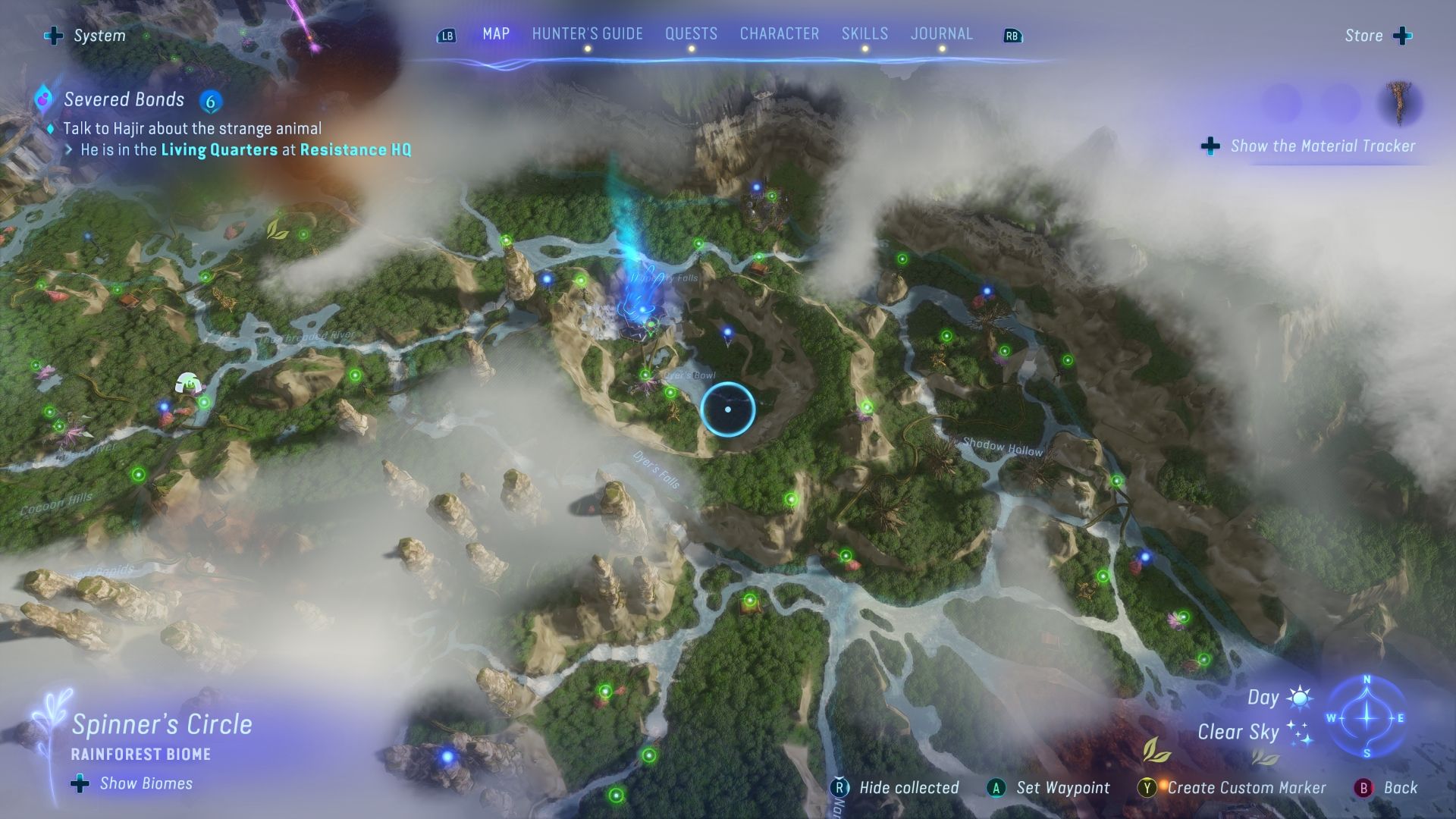 A picture of a part from Pandora map Avatar Frontiers of Pandora