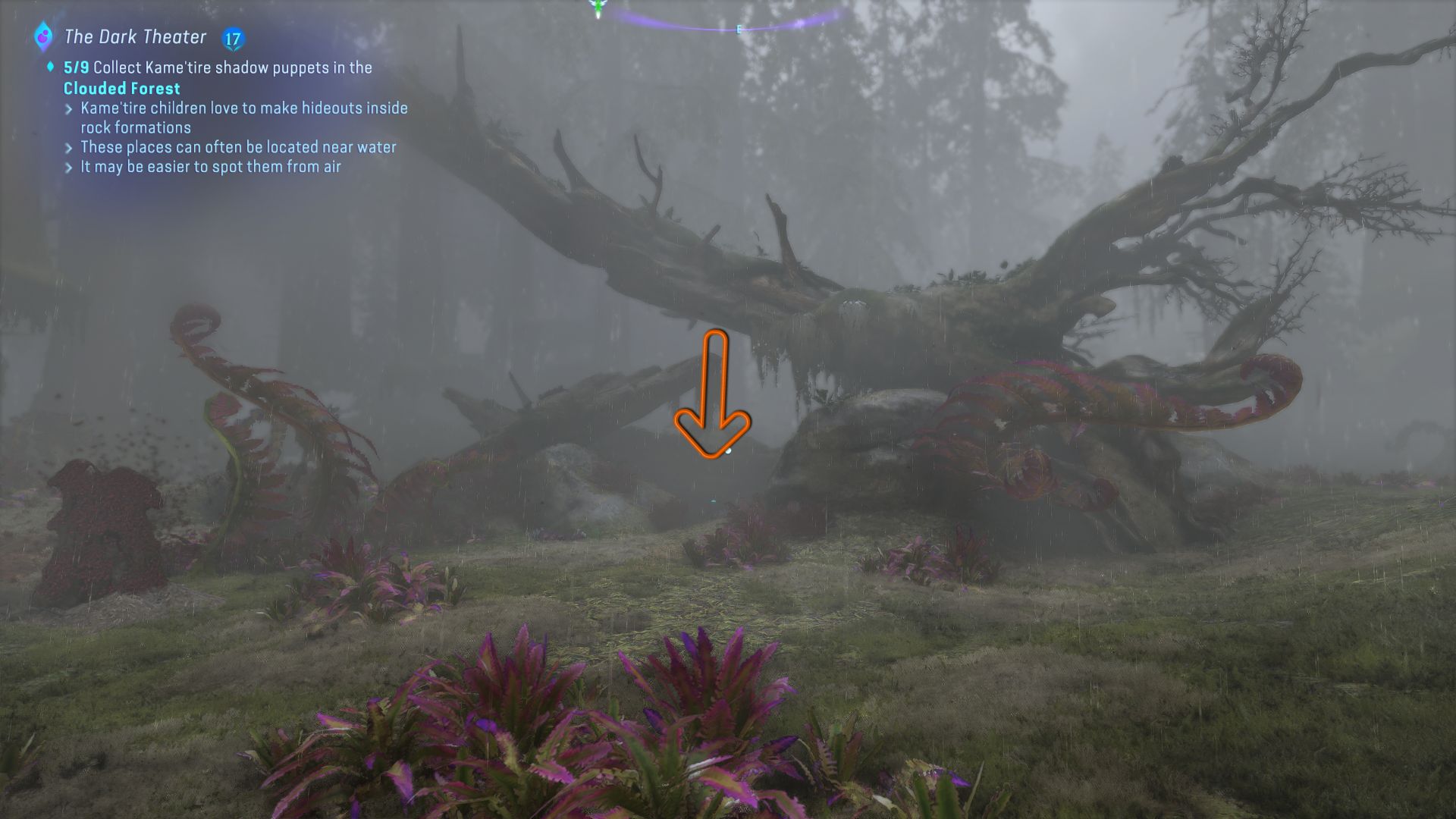 An arrow showing the location of the Windswept Doll 9 The Blonde AdonisAvatar Frontiers of Pandora