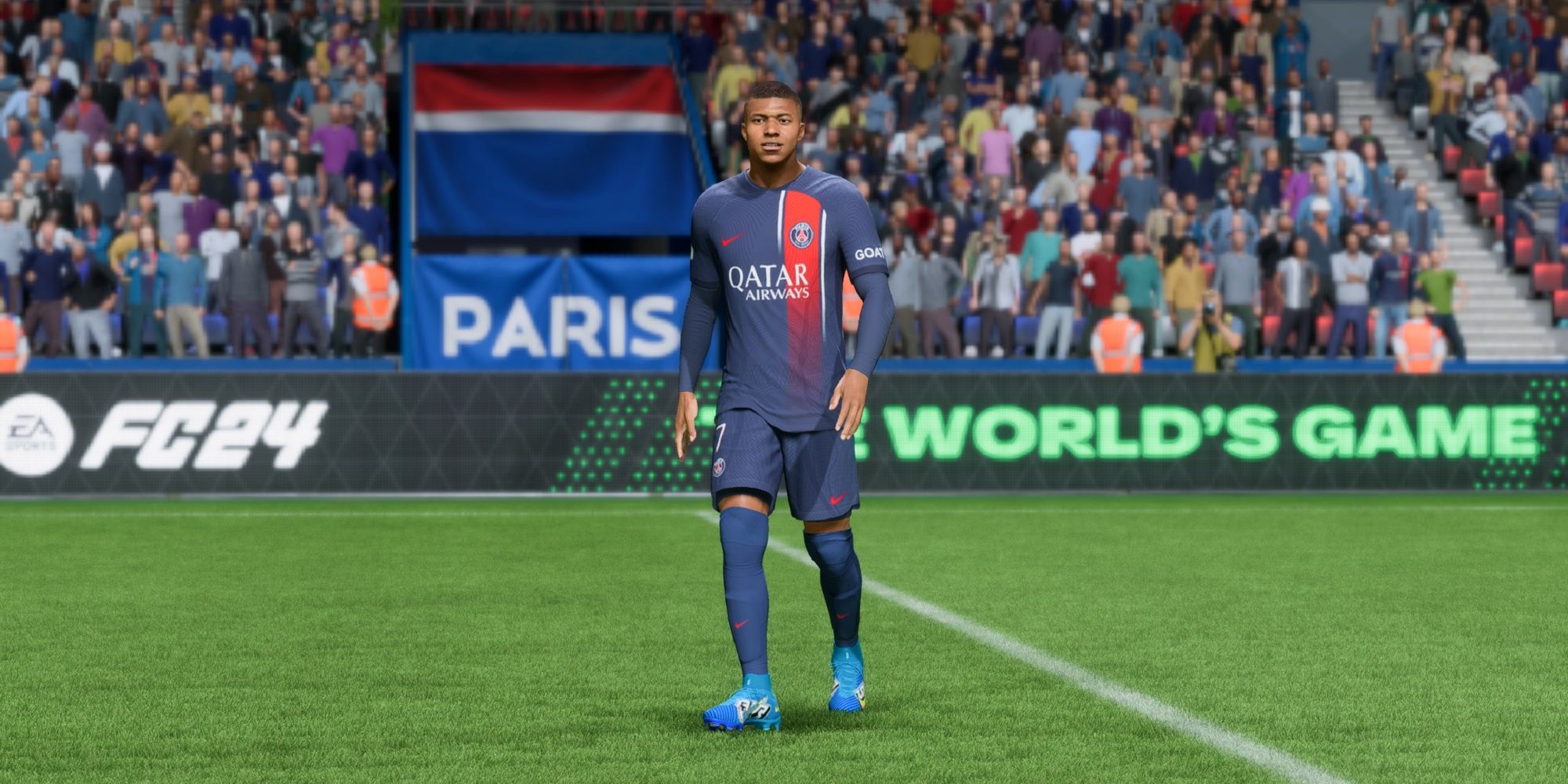 An image of Kylian Mbappe in EA Sports FC 24