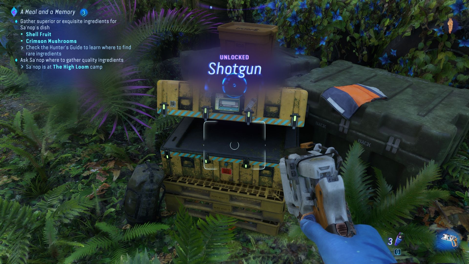 Avatar Frontiers Of Pandora unlocking the shotgun