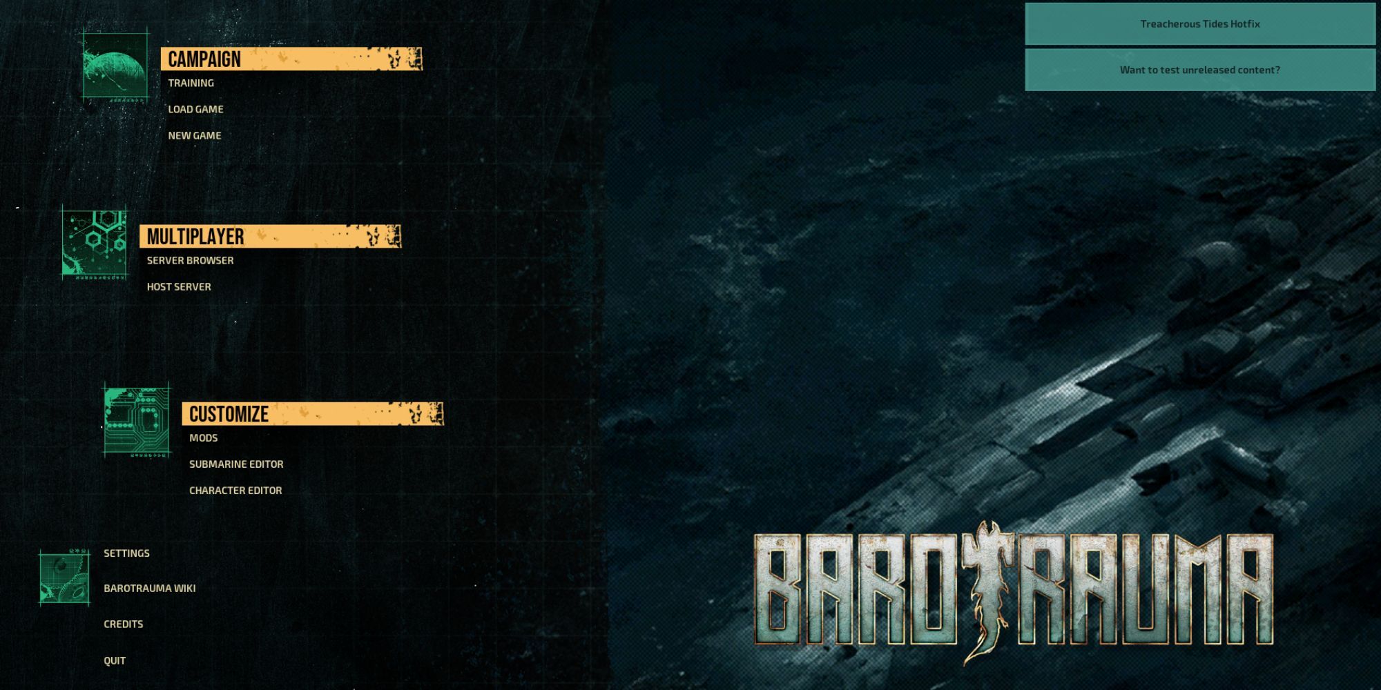 Barotrauma Main Menu