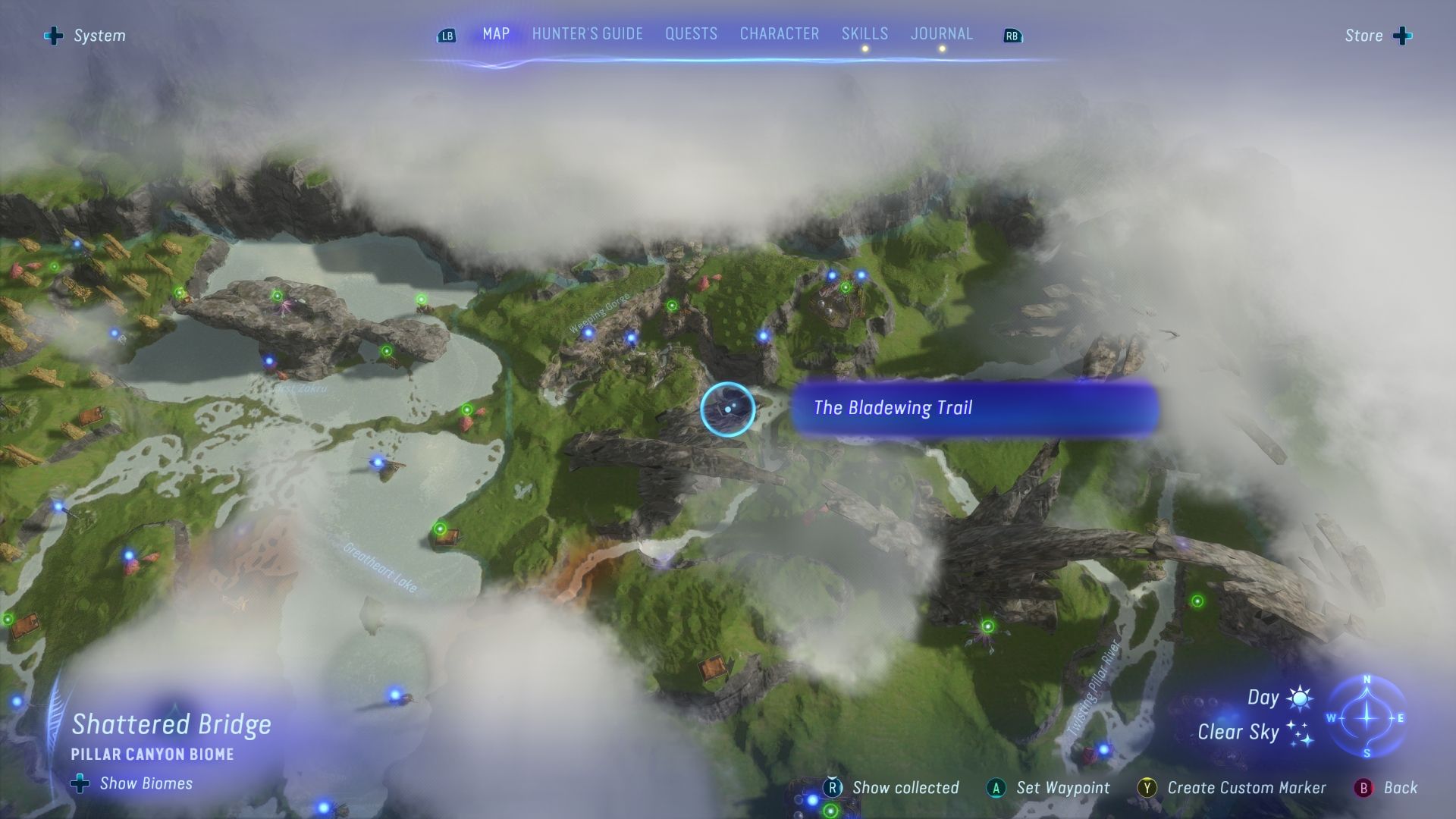 Bladewing Moth Trail Location in Shattered Bridge Avatar Frontiers of Pandora