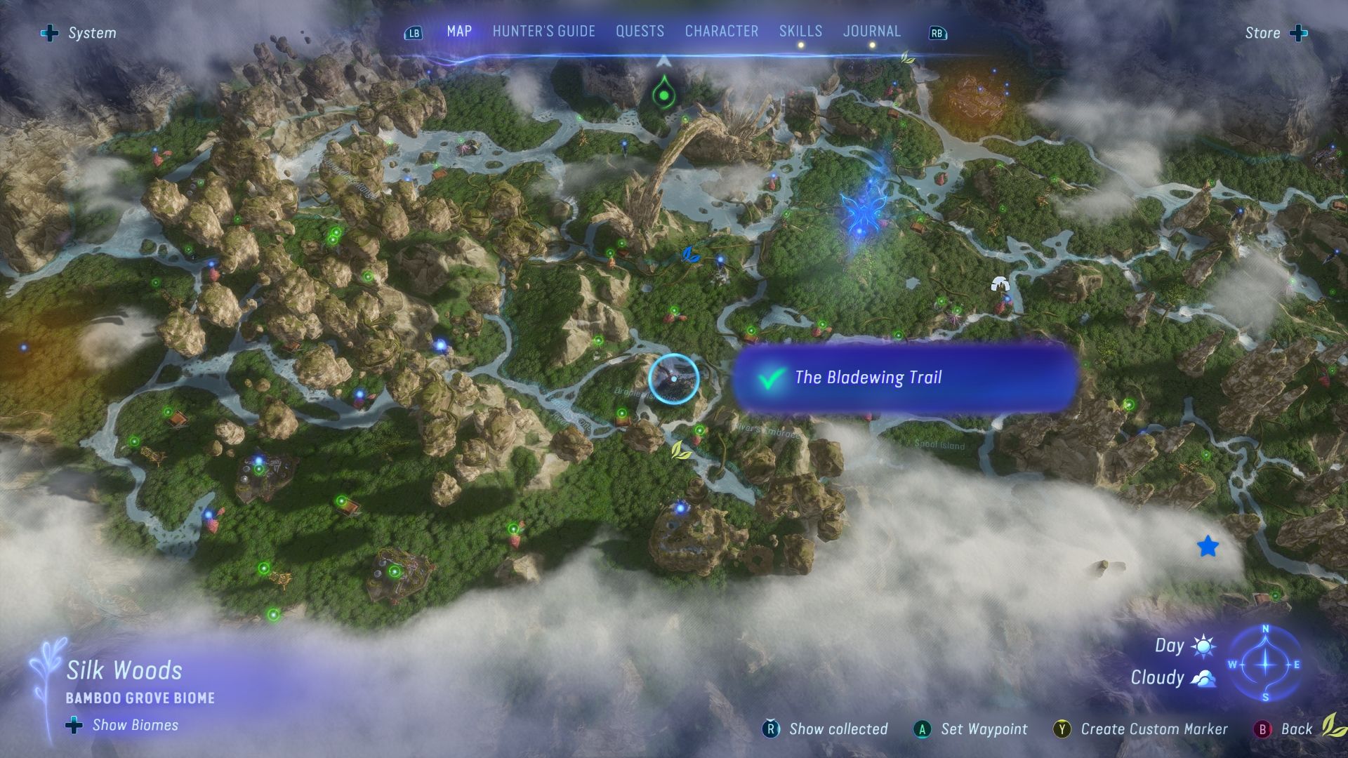 Bladewing Moth Trail Location in Silk Woods Avatar Frontiers of Pandora