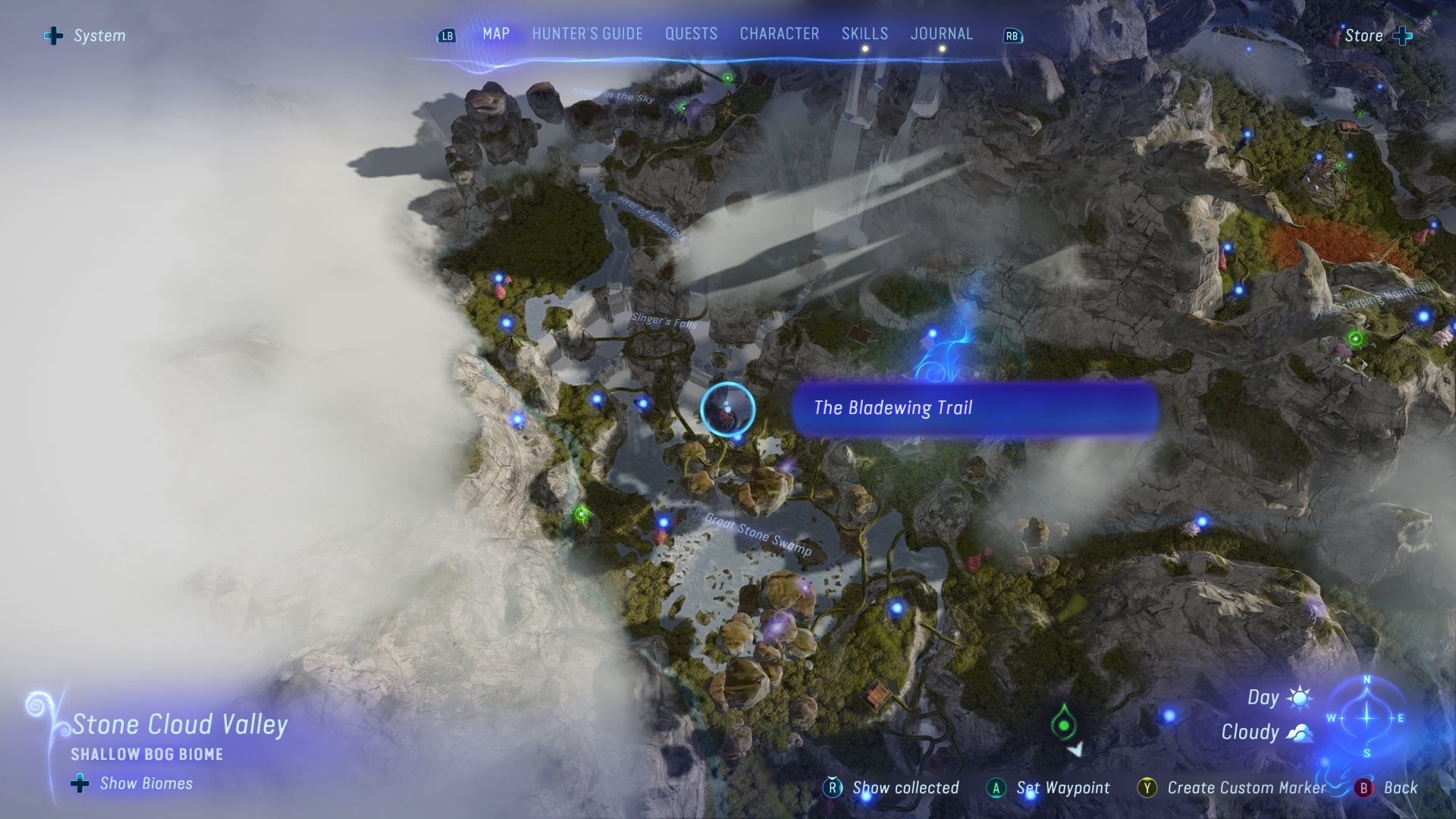 Bladewing Moth Trail Location in Stone Cloud Valley Avatar Frontiers of Pandora