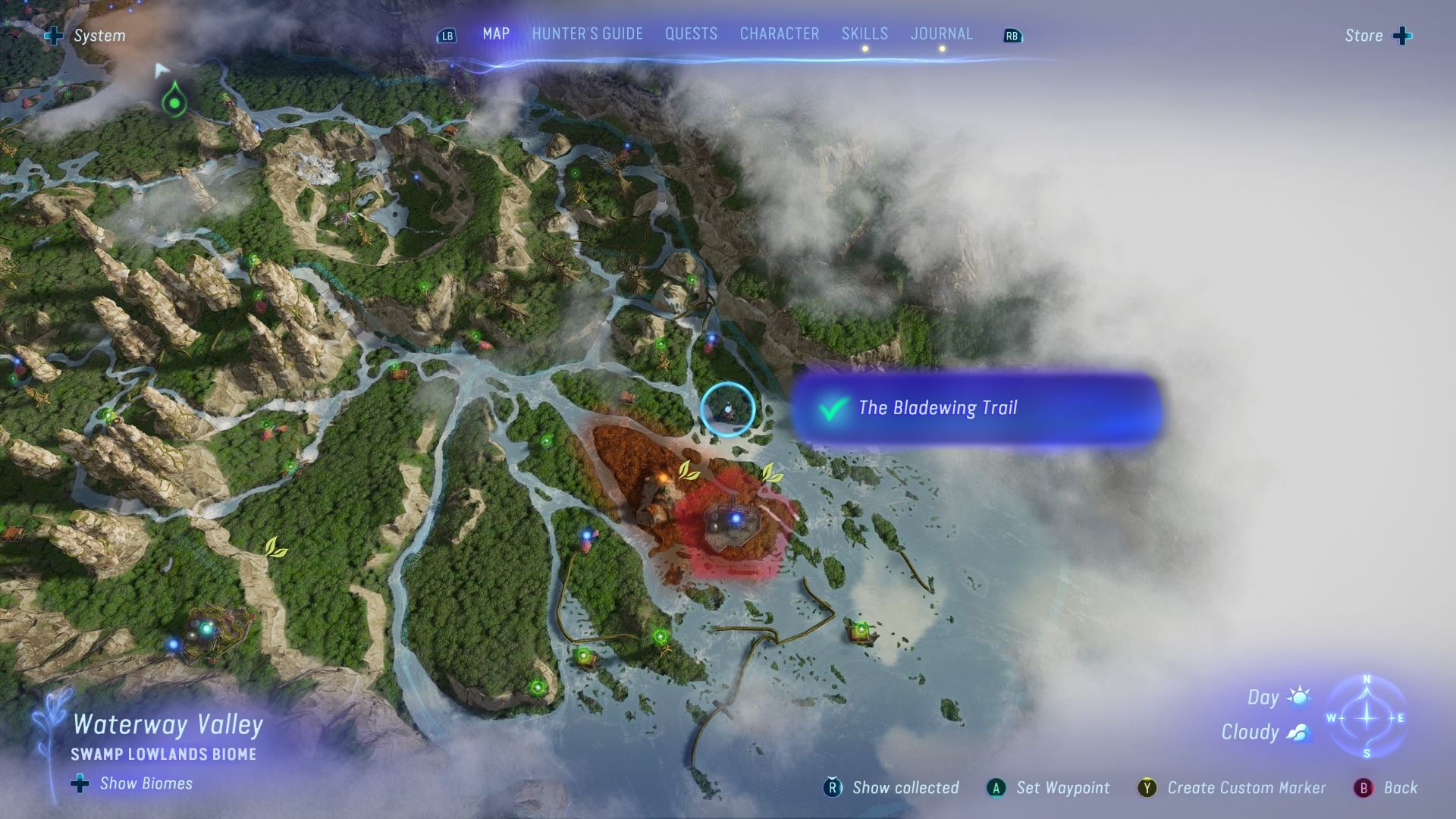 Bladewing Moth Trail Location in Waterway Valley Avatar Frontiers of Pandora