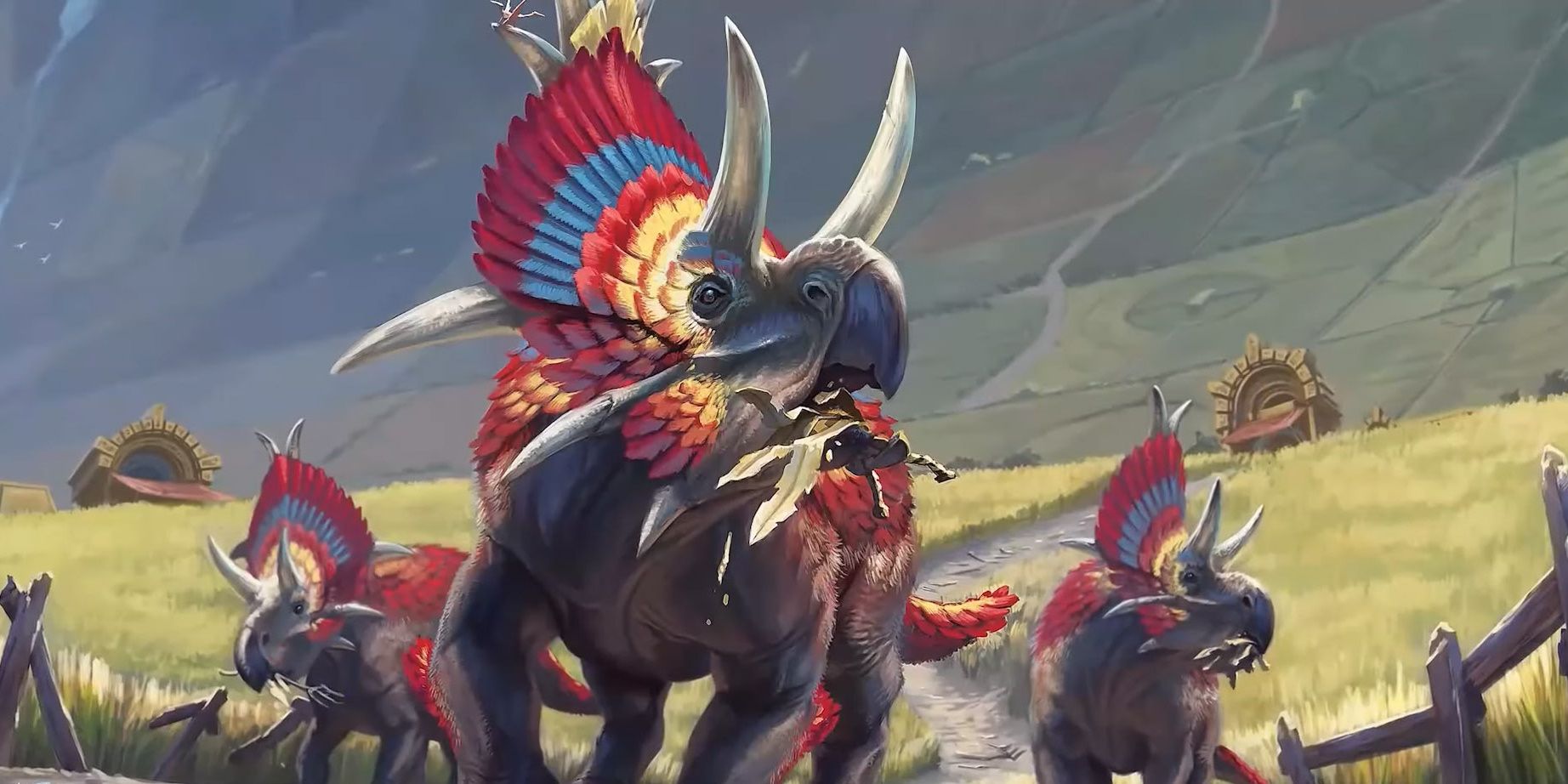 Bronzebeak Foragers by Brian Valeza