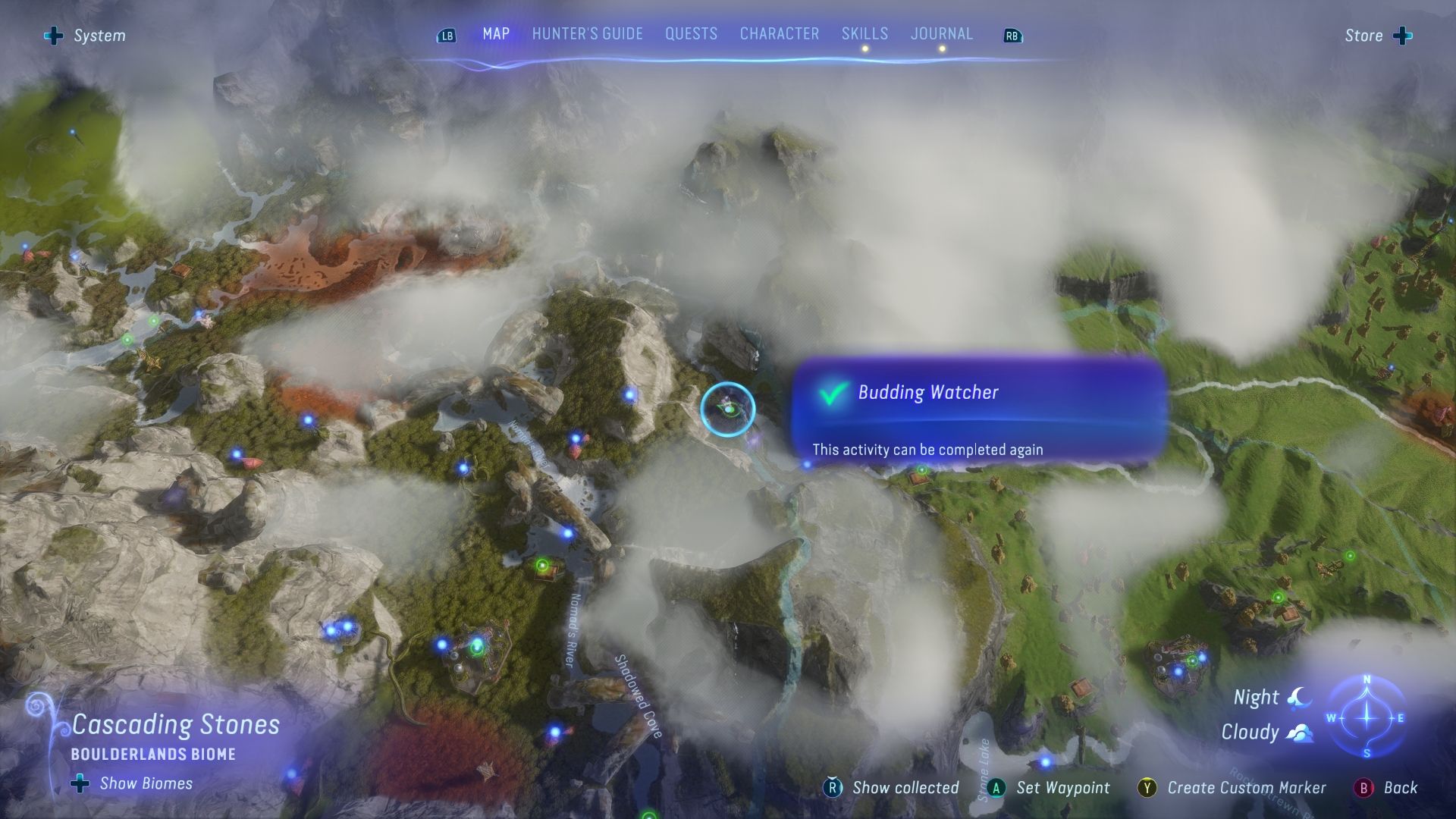 Budding Watcher location in Cascading Stones Avatar Frontiers of Pandora